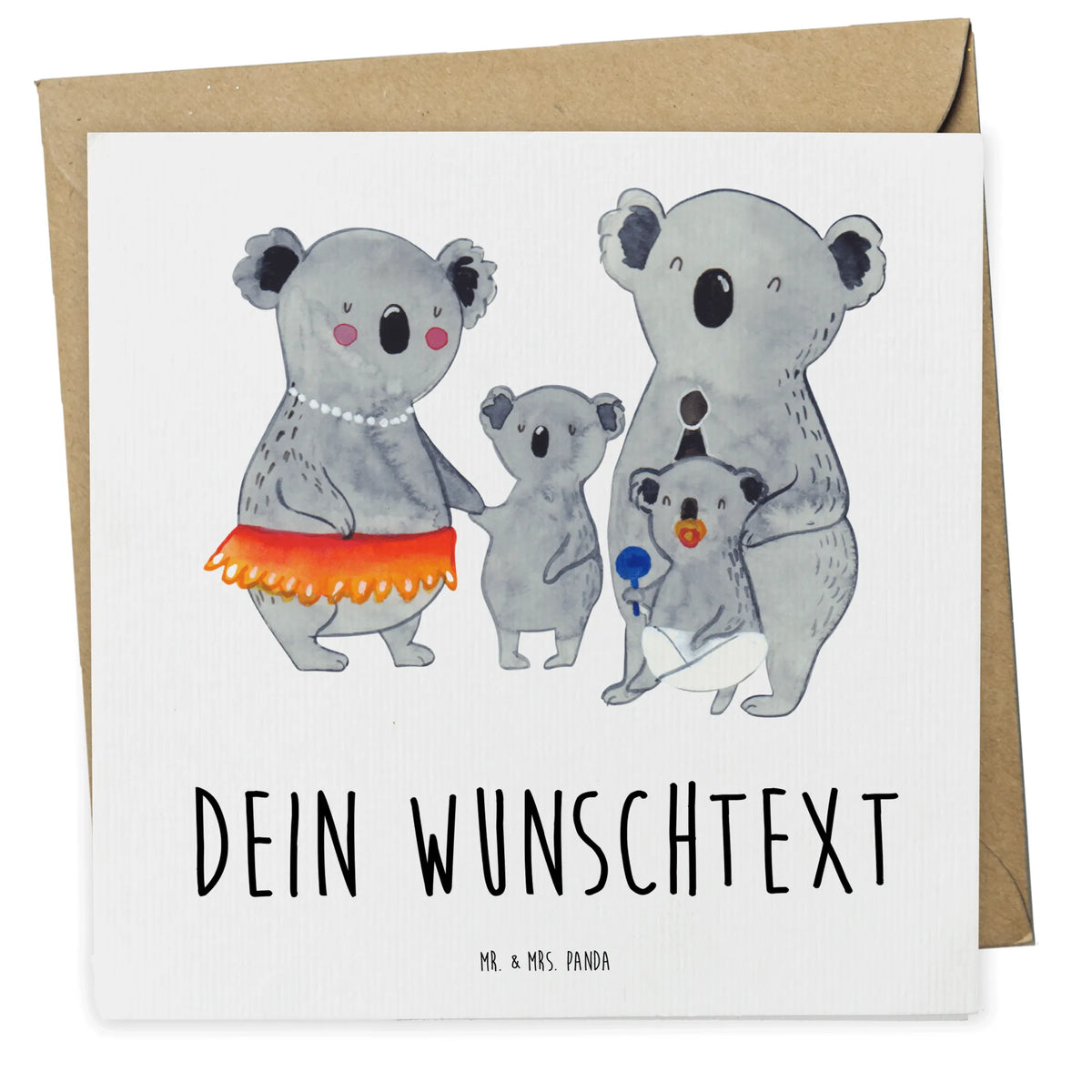 Personalized Deluxe Card Koala Family Postkarte personalisiert, Personalisierte Karten, Grußkarten Personalisiert, Personalisierte Grußkarten, Personalisierte Karte, grußkarte personalisiert, karte personalisiert, individuelle grußkarte, Personalisierte Postkarte, Personalisierte Grußkarte, Grußkarte personalisierbar, Vatertag, Familie, Opa, Oma, Papa, Muttertag, Mama, Bruder, Schwester, Koalas, Familienleben, Koala, Geschwister, Kinder, Family