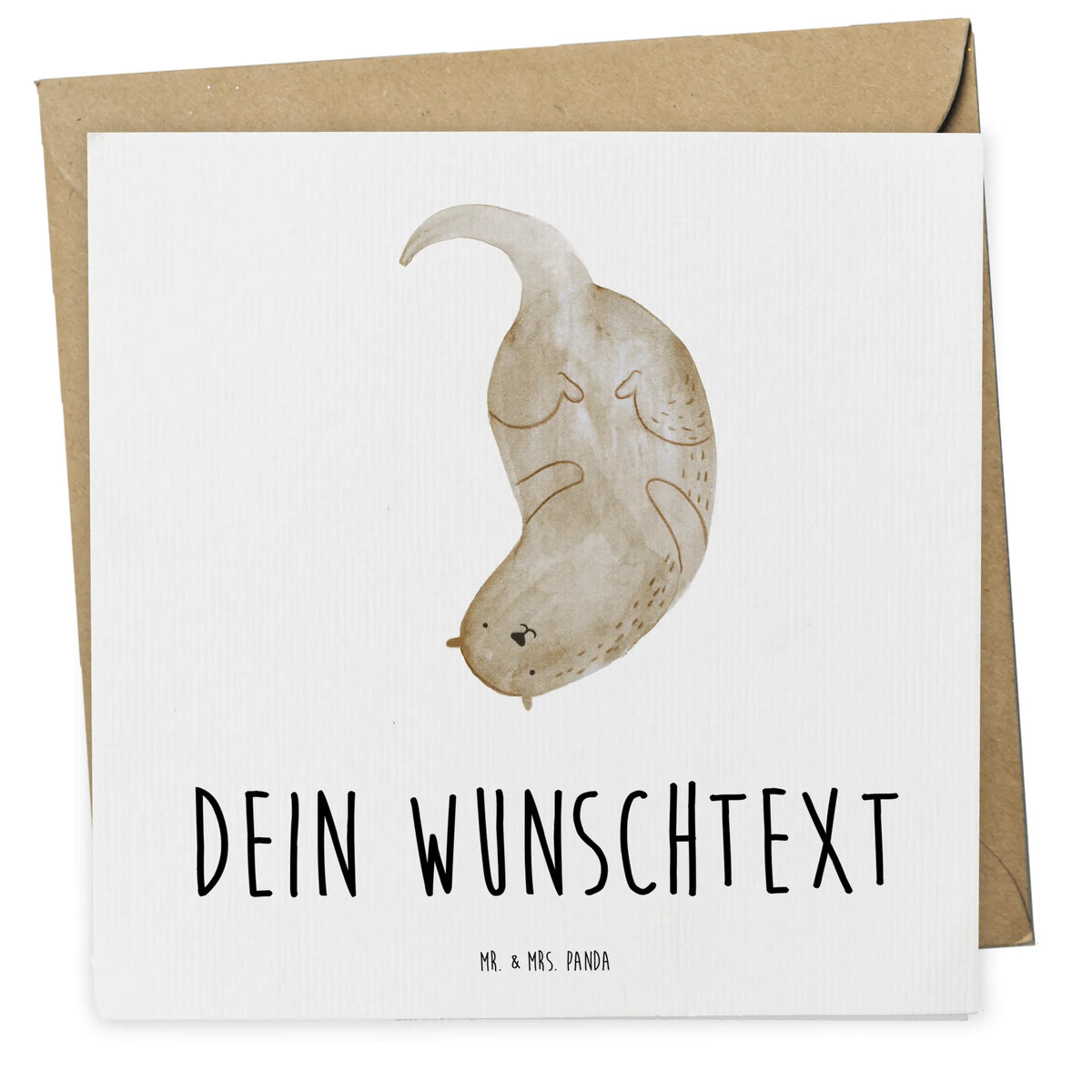 Personalisierte Deluxe Karte Otter Kopfüber Grußkarte personalisierbar, Postkarte personalisiert, Personalisierte Grußkarten, grußkarte personalisiert, Personalisierte Grußkarte, Personalisierte Postkarte, Personalisierte Karte, Grußkarten Personalisiert, individuelle grußkarte, karte personalisiert, Personalisierte Karten, Otter, Fischotter, Seeotter, Otter Seeotter See Otter