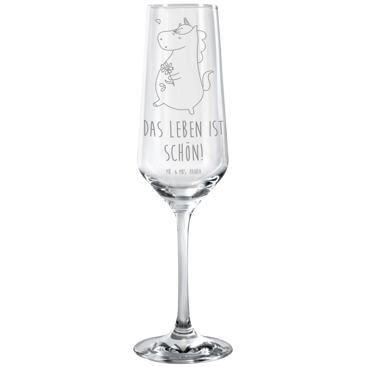 Sektglas Einhorn Spaziergang