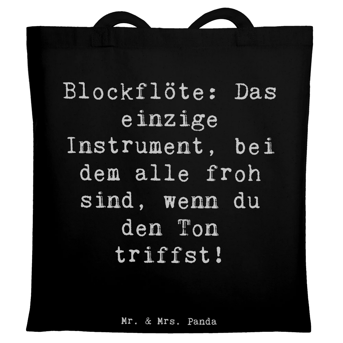 Tragetasche Spruch Blockflöte Freude