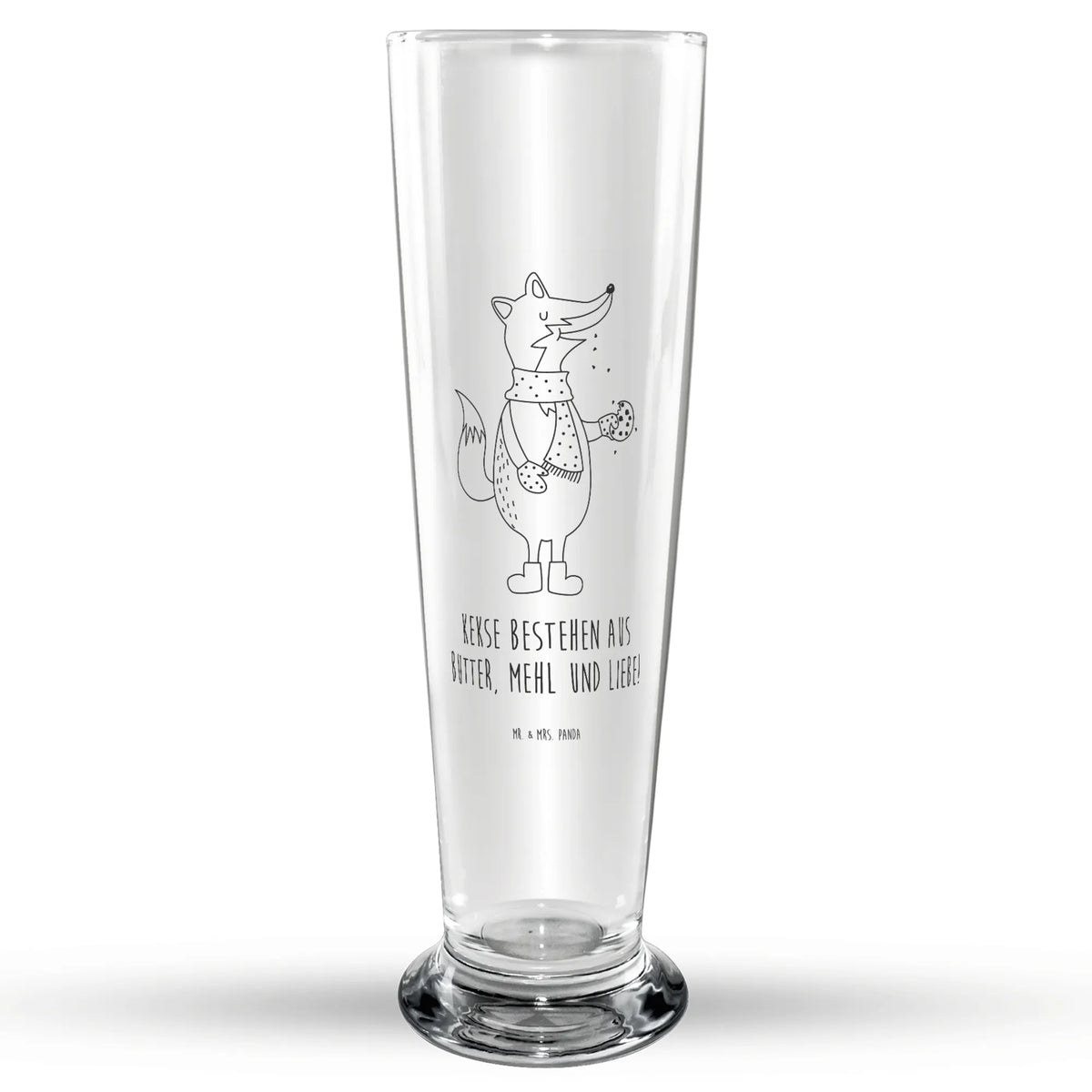 Bierglas Fuchs Keks Bier Glas, Glasbierglas, Glasbecher, Bierglas, Bierbecher, Trinkglas, Fuchs, Winter, Weihnachtszeit, Liebe, Füchse, Küche Deko, Plätzchen, Backen Spruch, Kekse