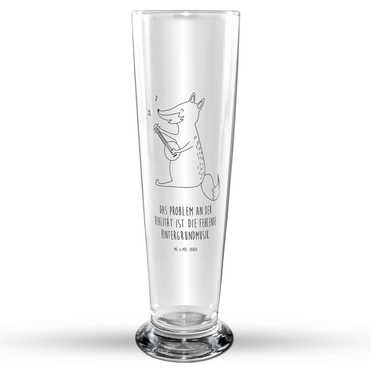Bierglas Fuchs Gitarre Bier Glas, Bierbecher, Bierglas, Glasbecher, Trinkglas, Glasbierglas, Fuchs, Musik Spruch, Gitarre, Sänger, Musikerin, Füchse, Sängerin, Geschenk Musiker