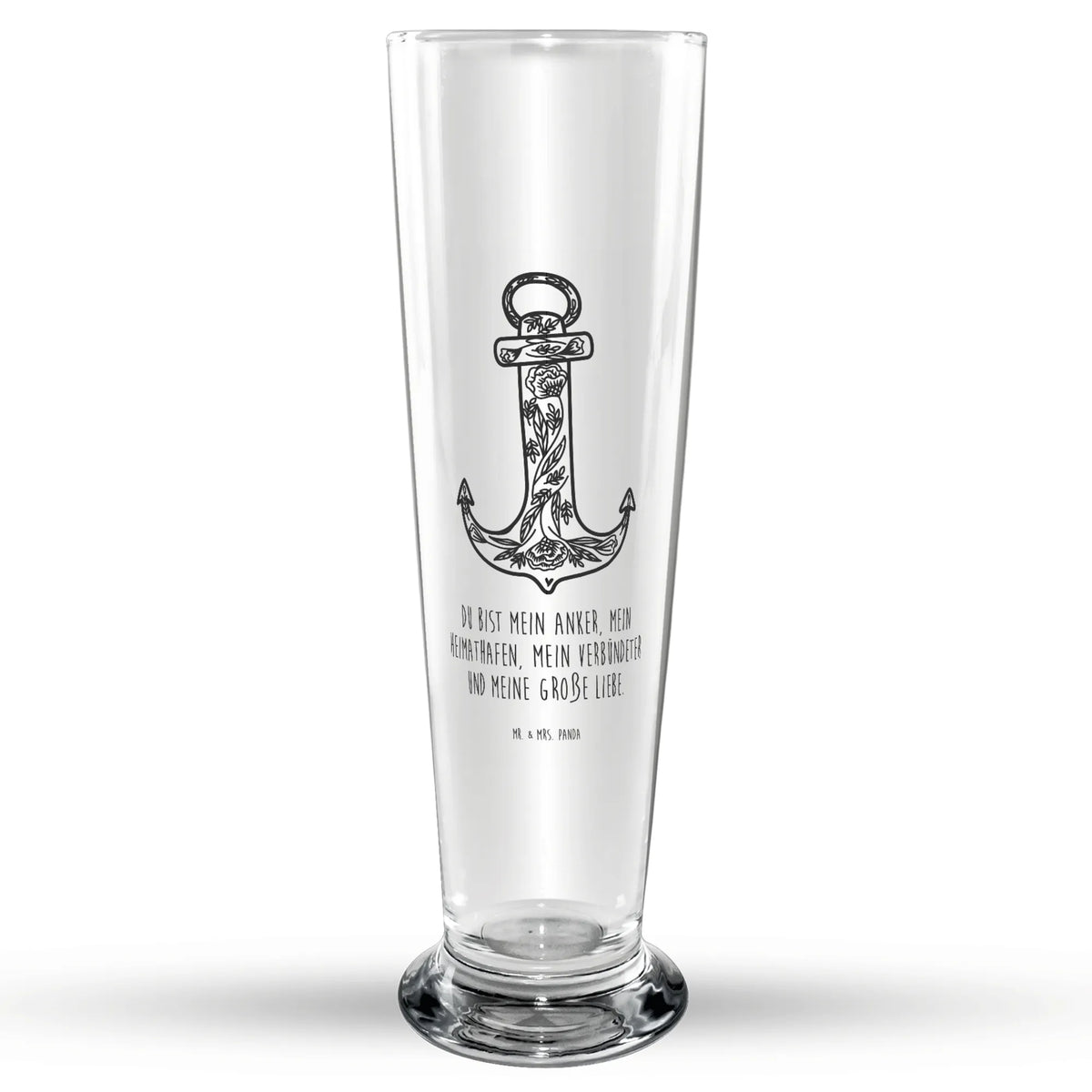 Bierglas Anker Blau Trinkglas, Bierglas, Bier Glas, Glasbierglas, Bierbecher, Glasbecher, Lustige Sprüche, Tiere, Tiermotive, Gute Laune