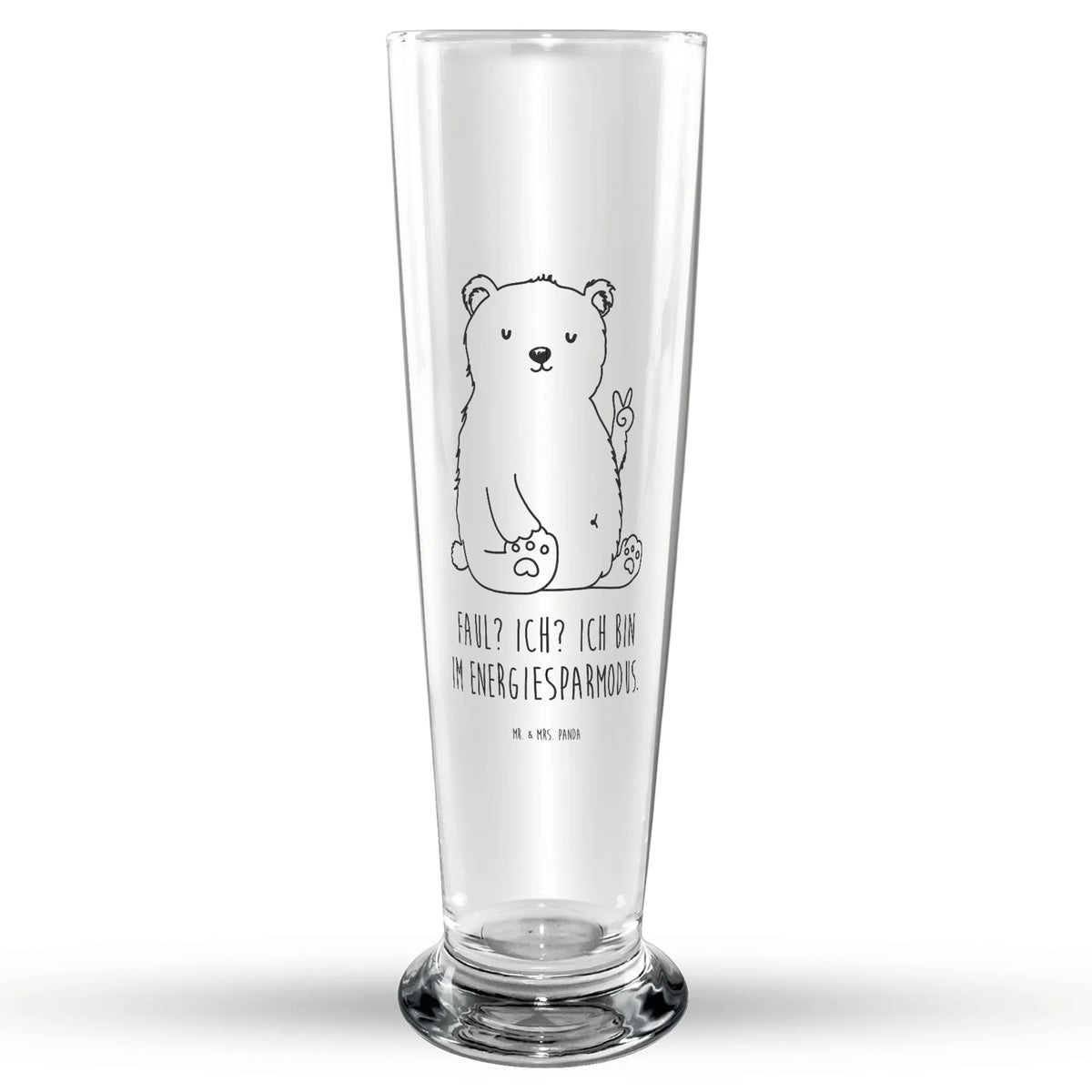 Bierglas Eisbär Faul Bierbecher, Glasbierglas, Bierglas, Bier Glas, Glasbecher, Trinkglas, Teddy, Bär, Teddybär, Arbeit, Arbeitsplatz, Entspannen, Eisbär, Nordpol, Büro, Faul, Bürojob, Homeoffice, Relaxen