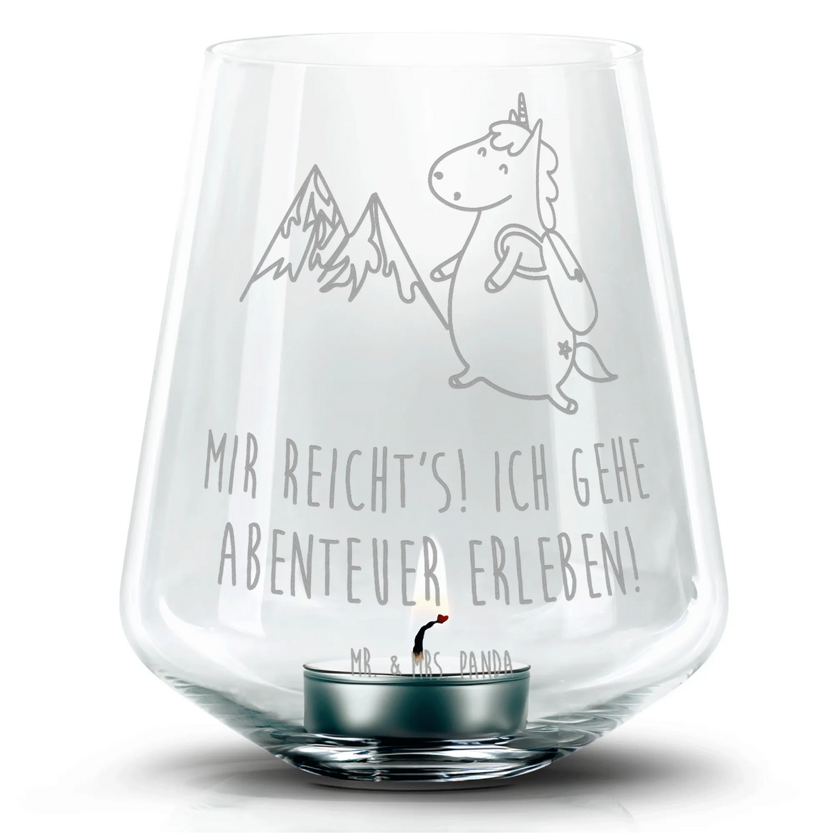 Gravur Windlicht Einhorn Bergsteiger Windlicht aus Glas, Teelichthalter, Gravur Windlicht, Romatisches Windlicht, Teelicht, Einhorn, Einhörner, Einhorn Deko, Unicorn, Berge, Abenteurer, Entdecker, Weltenbummler, Bergsteiger, Abenteuer, Urlaub, Reisen, Weltreise