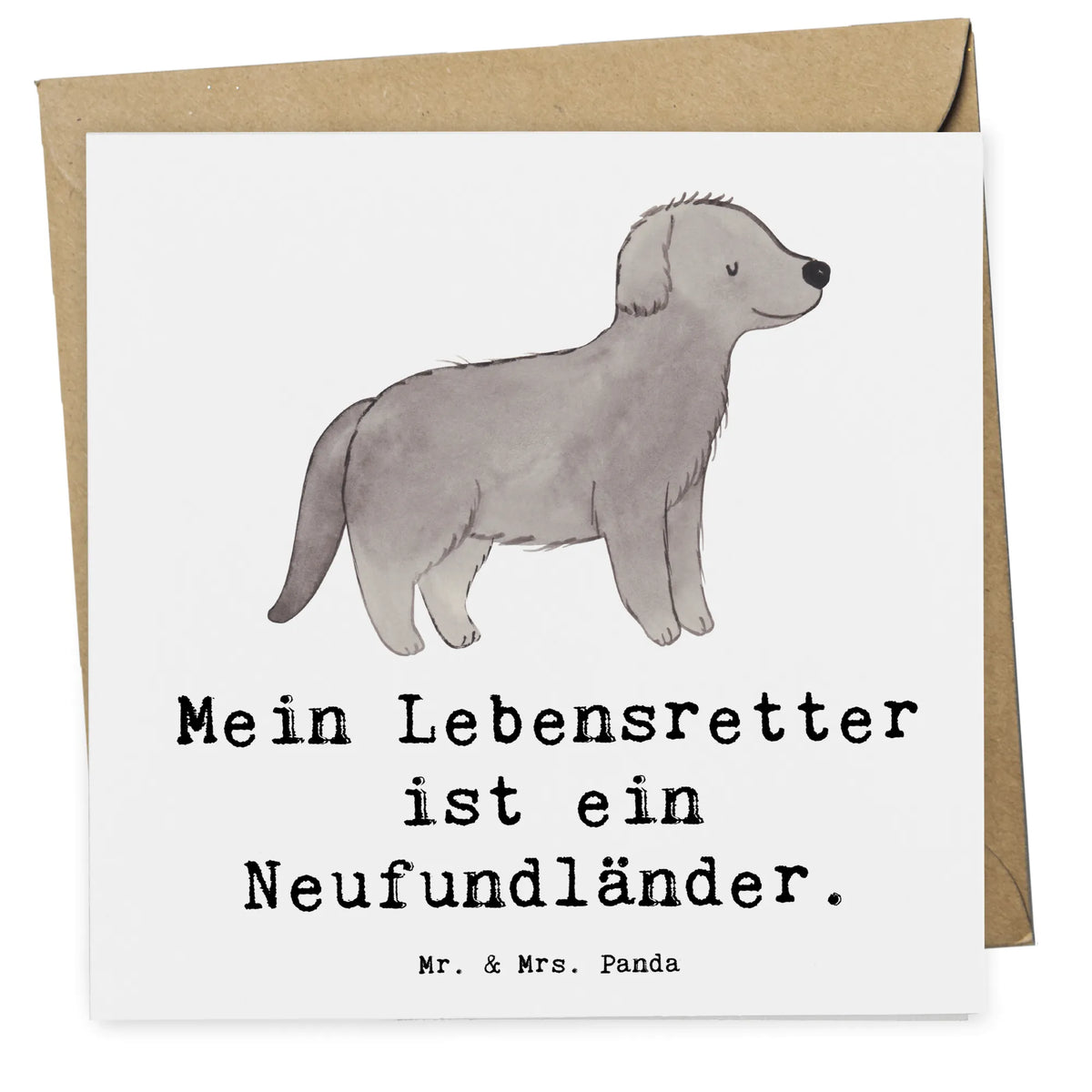 Deluxe Karte Neufundländer Lebensretter faltkarte, anlasskarte, Grußkarte, Glückwunschkarte, Klappkarte, doppelkarte, Geschenk, Schenken, Hunderasse, Rassehund, Hundebesitzer, Tierfreund, Welpe, Hund, Newfoundland, Neufundländer