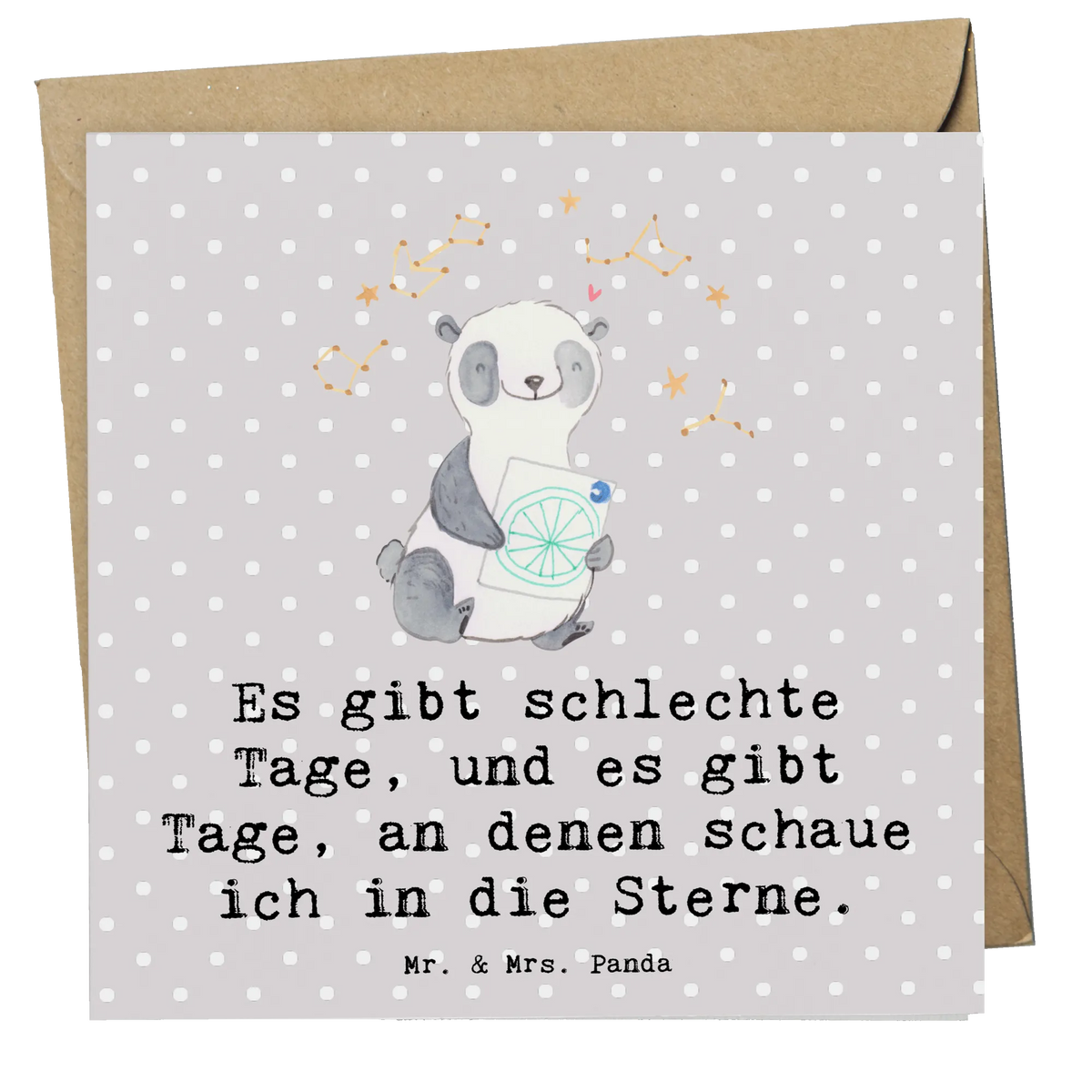 Deluxe Karte Panda Astrologie Klappkarte, Grußkarte, anlasskarte, faltkarte, doppelkarte, Glückwunschkarte, Sportart, Hobby, Danke, Dankeschön, Geschenk, Auszeichnung, Gewinn, Sportler, Schenken, Sport, Astrologie, Sternbilder, Horoskop