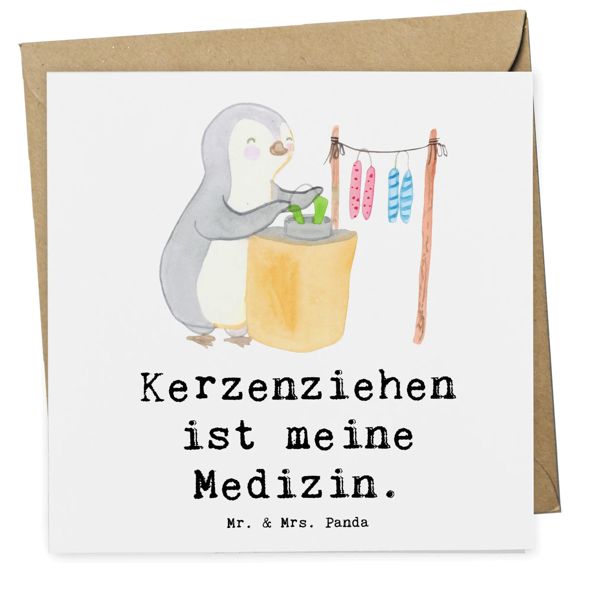 Deluxe Karte Pinguin Kerzenziehen Grußkarte, Klappkarte, Glückwunschkarte, doppelkarte, faltkarte, anlasskarte, Sportart, Hobby, Danke, Dankeschön, Geschenk, Auszeichnung, Gewinn, Sportler, Schenken, Sport, Kerzenziehen, Deko Basteln, Kerzen Ziehen. DIY