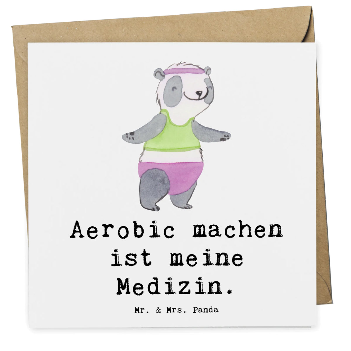 Deluxe Karte Panda Aerobic