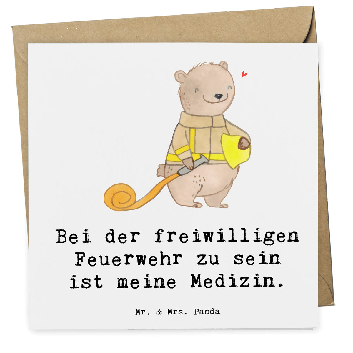 Deluxe Karte Bär Freiwillige Feuerwehr Grußkarte, doppelkarte, Klappkarte, anlasskarte, Glückwunschkarte, faltkarte, Sportart, Hobby, Danke, Dankeschön, Geschenk, Auszeichnung, Gewinn, Sportler, Schenken, Sport, Jugendfeuerwehr, Freiwillige Feuerwehr, Feuerwehrfest