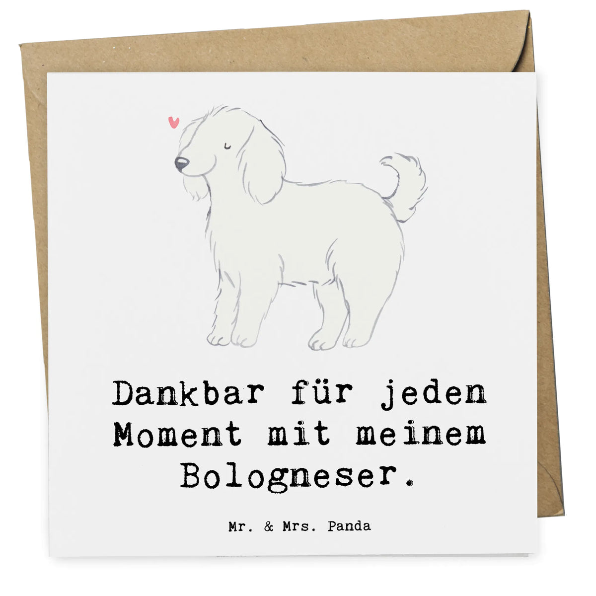 Deluxe Karte Bologneser Moment doppelkarte, Glückwunschkarte, anlasskarte, Grußkarte, Klappkarte, faltkarte, Geschenk, Schenken, Hunderasse, Rassehund, Hundebesitzer, Tierfreund, Welpe, Hund, Bologneser