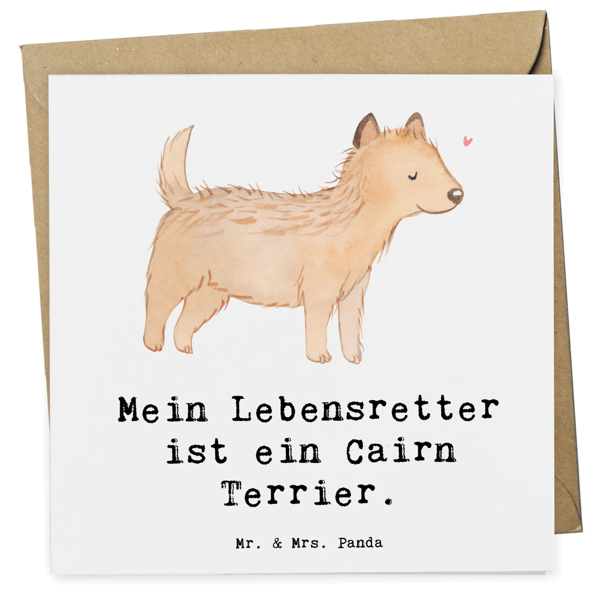 Deluxe Karte Cairn Terrier Lebensretter