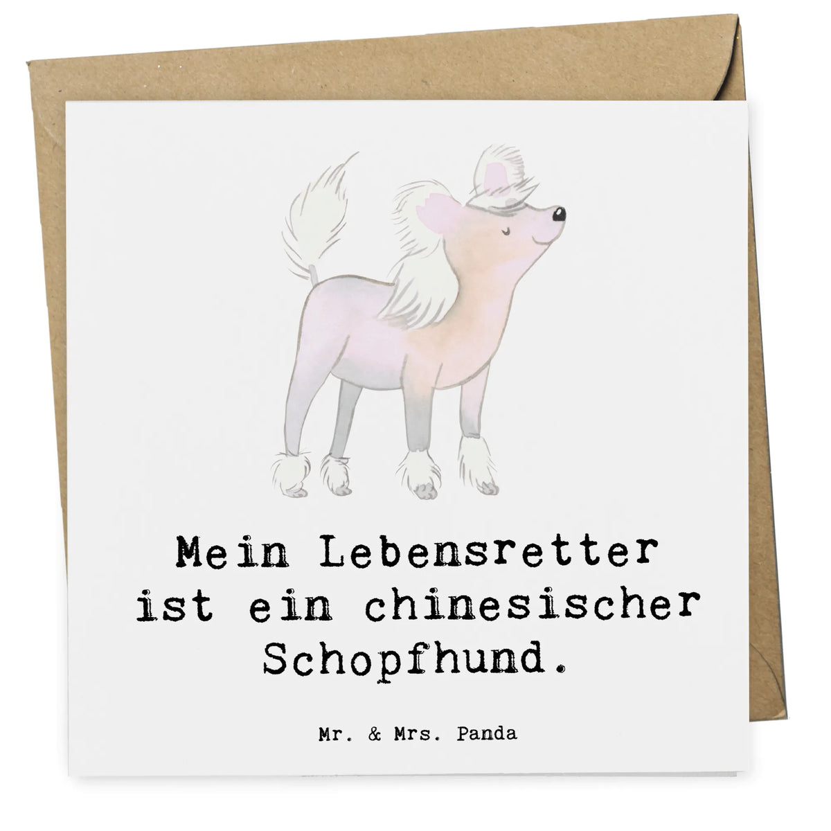 Deluxe Karte Chinesischer Schopfhund Lebensretter