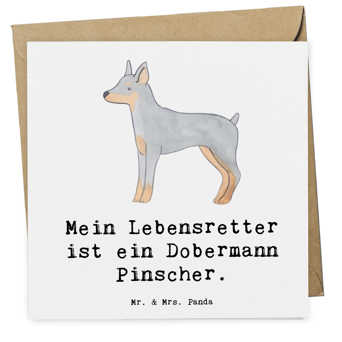 Deluxe Karte Dobermann Pinscher Lebensretter