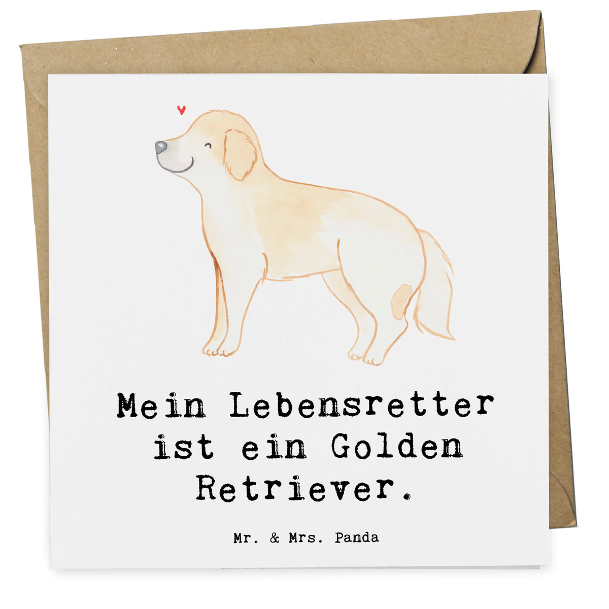 Deluxe Karte Golden Retriever Lebensretter