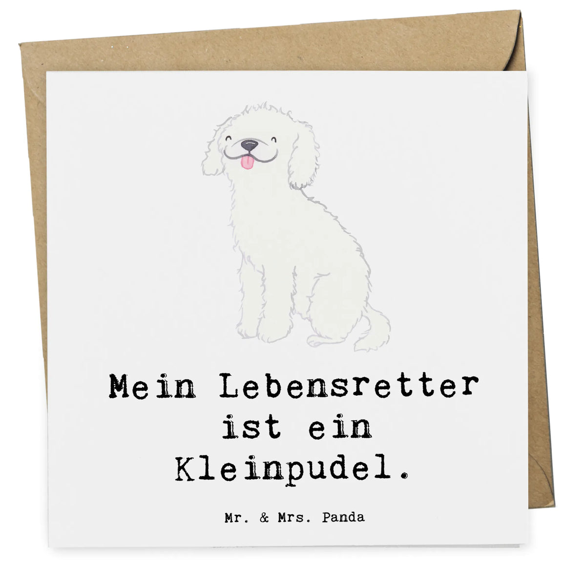 Deluxe Karte Kleinpudel Lebensretter