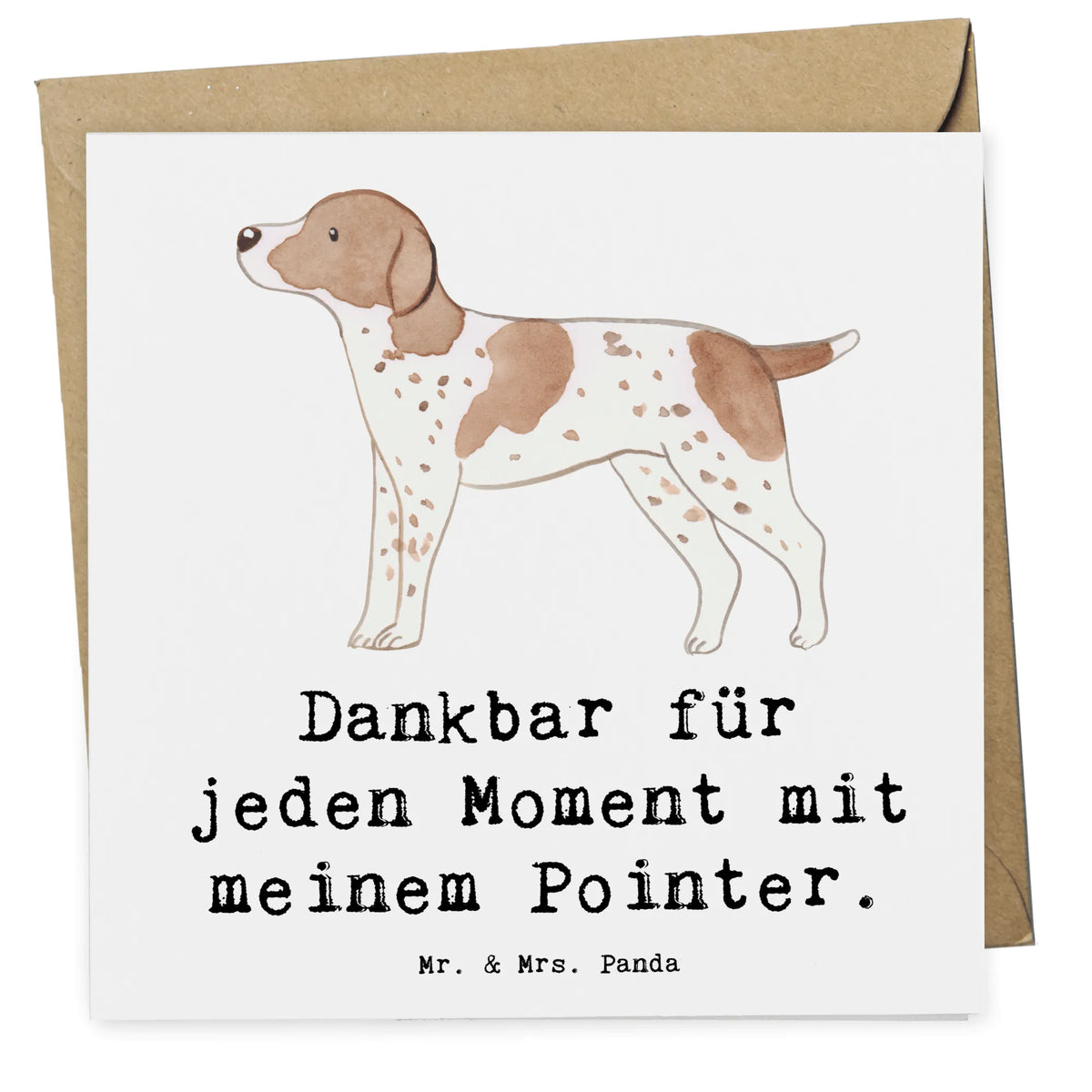 Deluxe Karte Pointer Moment doppelkarte, Klappkarte, Glückwunschkarte, anlasskarte, Grußkarte, faltkarte, Geschenk, Schenken, Hunderasse, Rassehund, Hundebesitzer, Tierfreund, Welpe, Hund, Pointer, English Pointer
