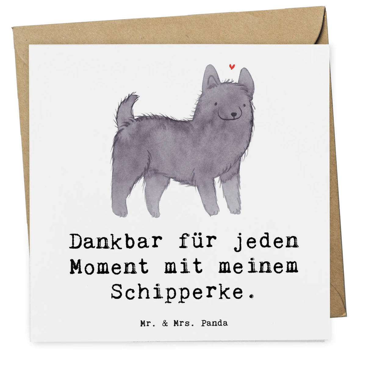 Deluxe Karte Schipperke Moment doppelkarte, faltkarte, Grußkarte, Glückwunschkarte, Klappkarte, anlasskarte, Geschenk, Schenken, Hunderasse, Rassehund, Hundebesitzer, Tierfreund, Welpe, Hund, Schipperke, Belgische Hunderasse