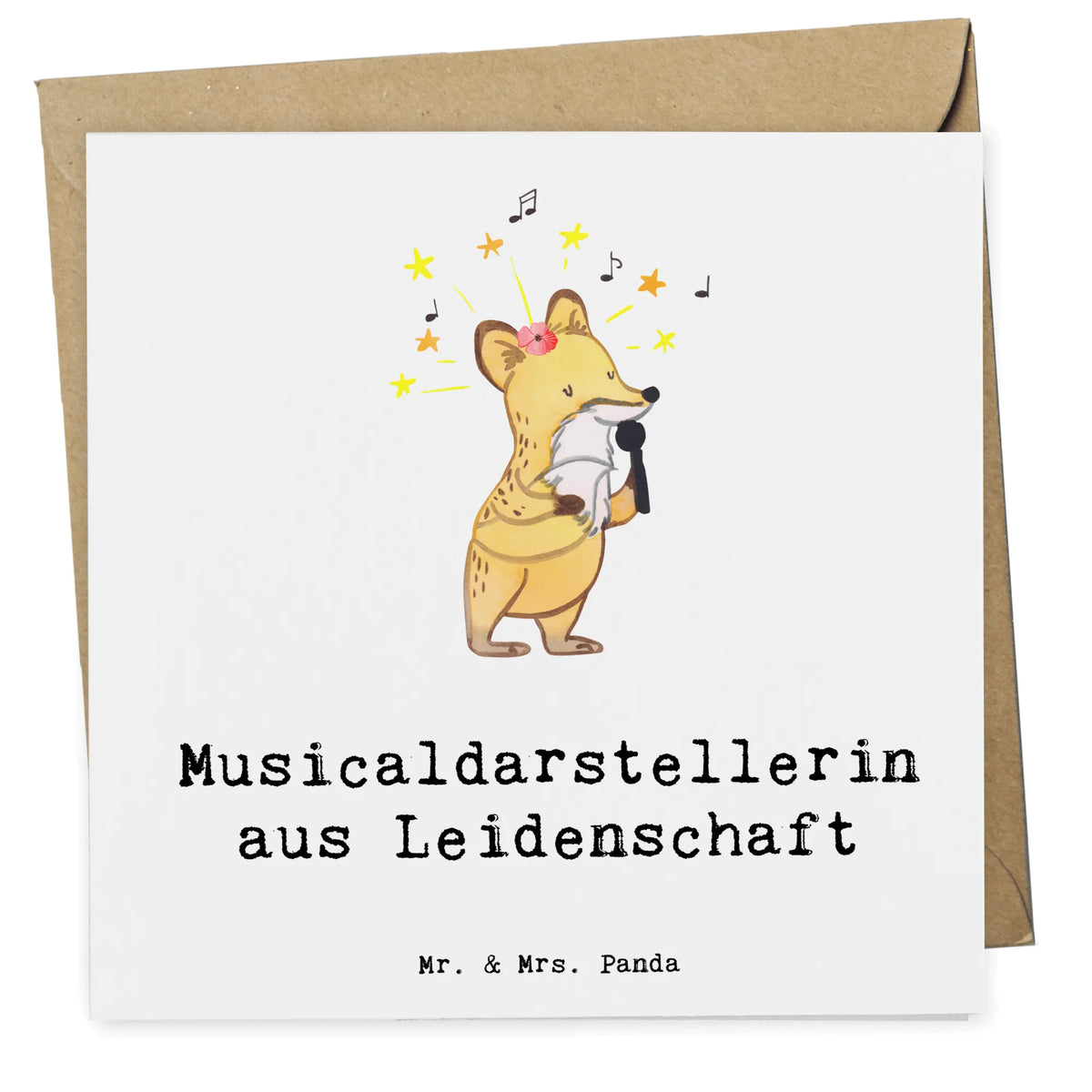 Deluxe Karte Musicaldarstellerin Leidenschaft