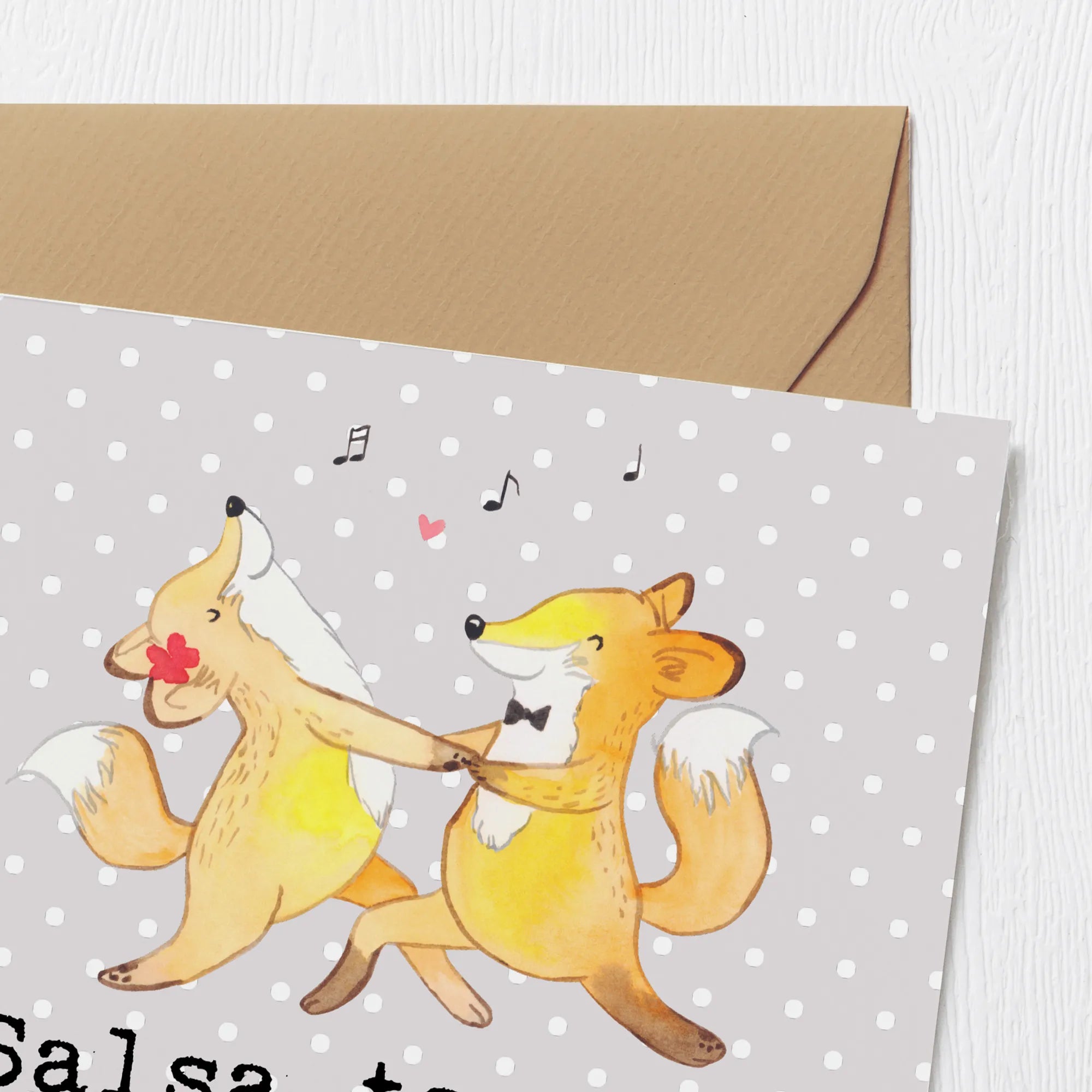 Karta Deluxe lisy Tańczyć salsę Prezent, Dyscyplina sportowa, Darować, Dziękuję, Dzięki, Wyróżnienie, Wygrana, Sportowiec
