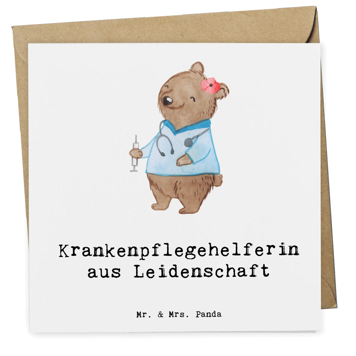 Deluxe Karte Krankenpflegehelferin Leidenschaft