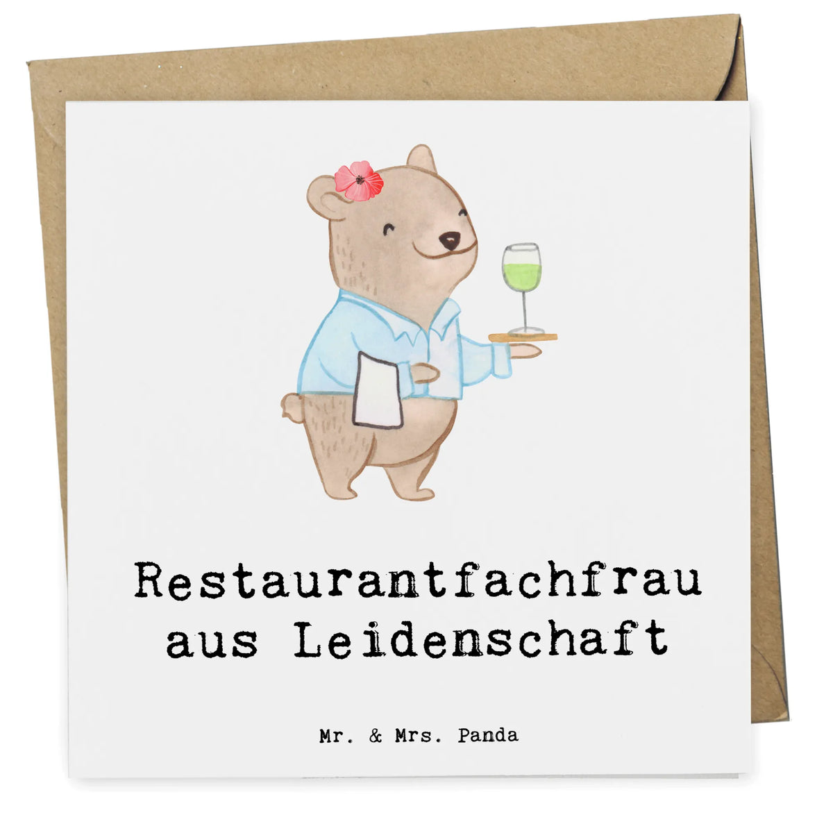Deluxe Karte Restaurantfachfrau Leidenschaft Klappkarte, faltkarte, Glückwunschkarte, Grußkarte, anlasskarte, doppelkarte, Geschenk, Schenken, Jubiläum, Danke, Dankeschön, Beruf, Ausbildung, Abschied, Rente, Kollege, Kollegin, Arbeitskollege, Mitarbeiter, Firma, Servicefachkraft, Kellnerin, Restaurantfachfrau, Restaurant