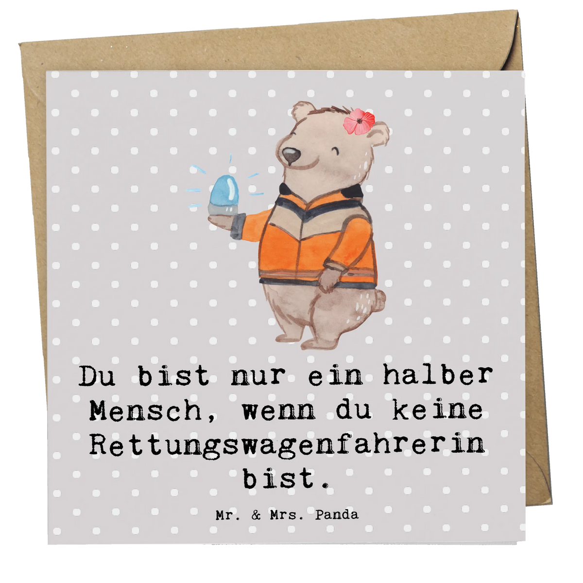 Deluxe Karte Rettungswagenfahrerin Herz Grußkarte, doppelkarte, anlasskarte, faltkarte, Klappkarte, Glückwunschkarte, Geschenk, Schenken, Jubiläum, Danke, Dankeschön, Beruf, Ausbildung, Abschied, Rente, Kollege, Kollegin, Arbeitskollege, Mitarbeiter, Firma