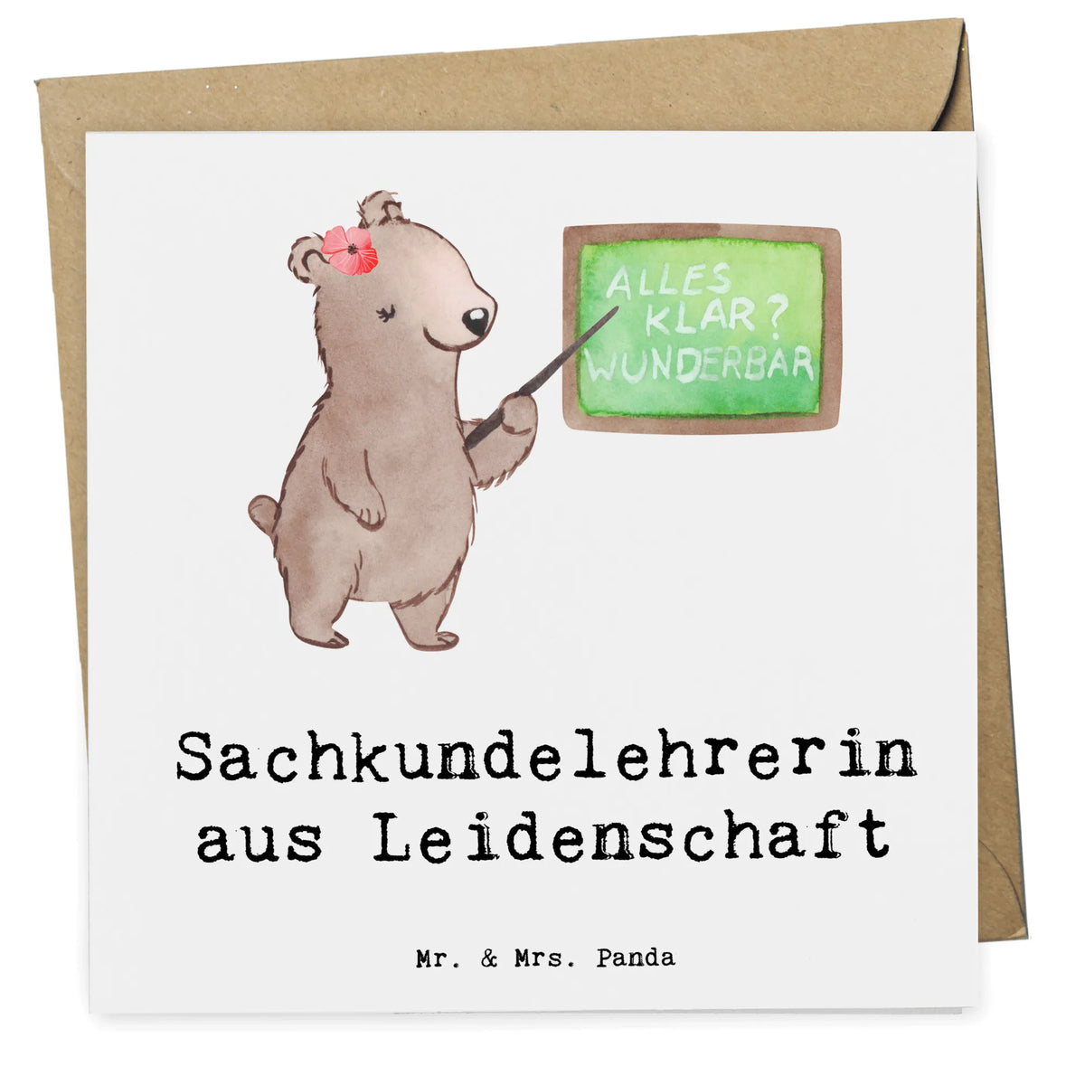 Deluxe Karte Sachkundelehrerin Leidenschaft