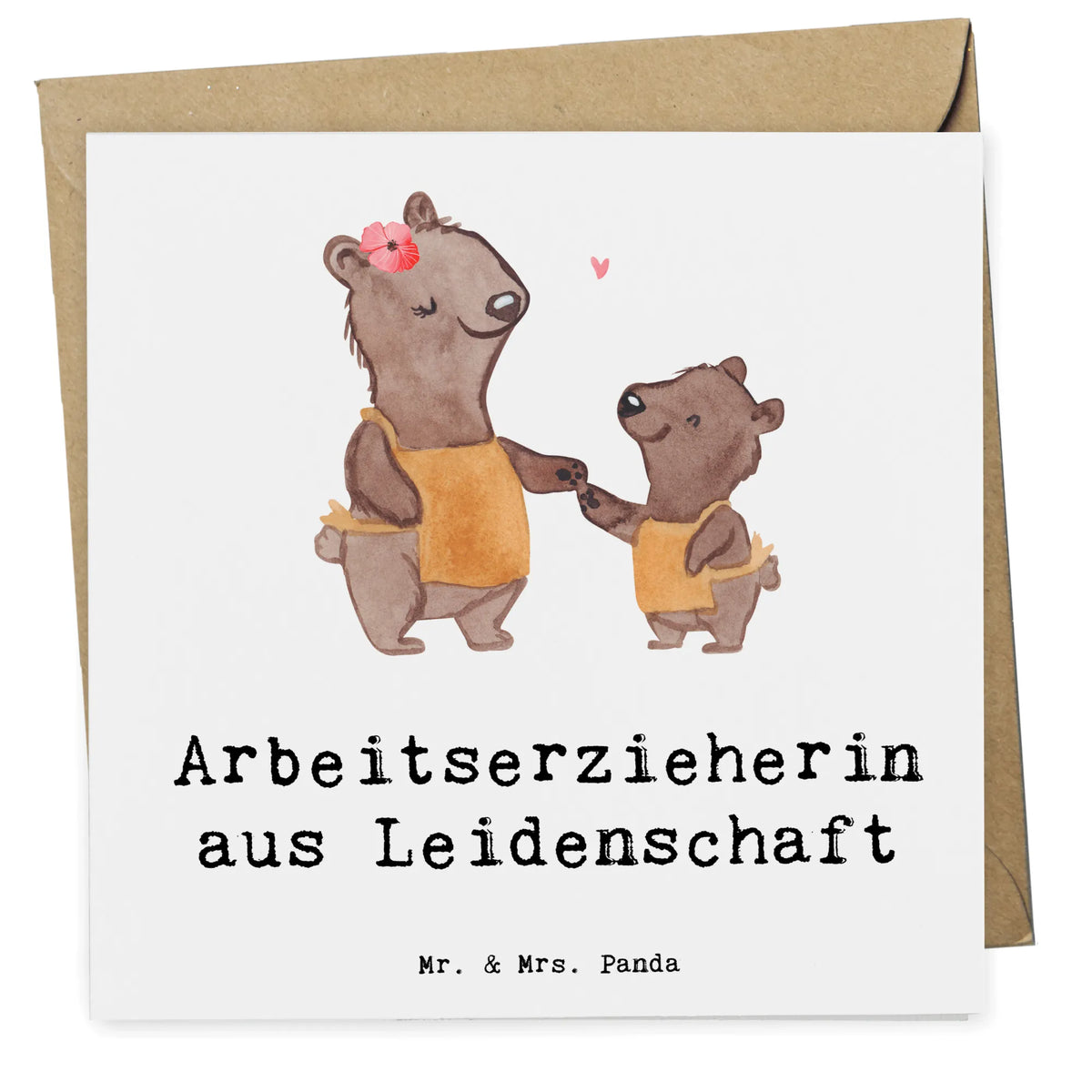 Deluxe Karte Arbeitserzieherin Leidenschaft