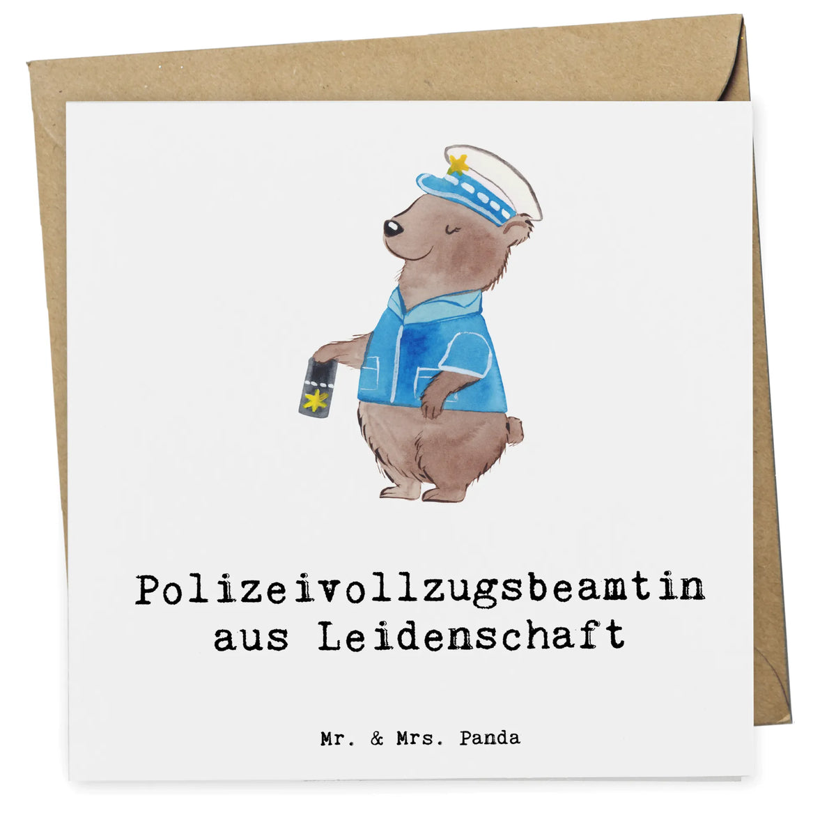 Deluxe Karte Polizeivollzugsbeamtin Leidenschaft