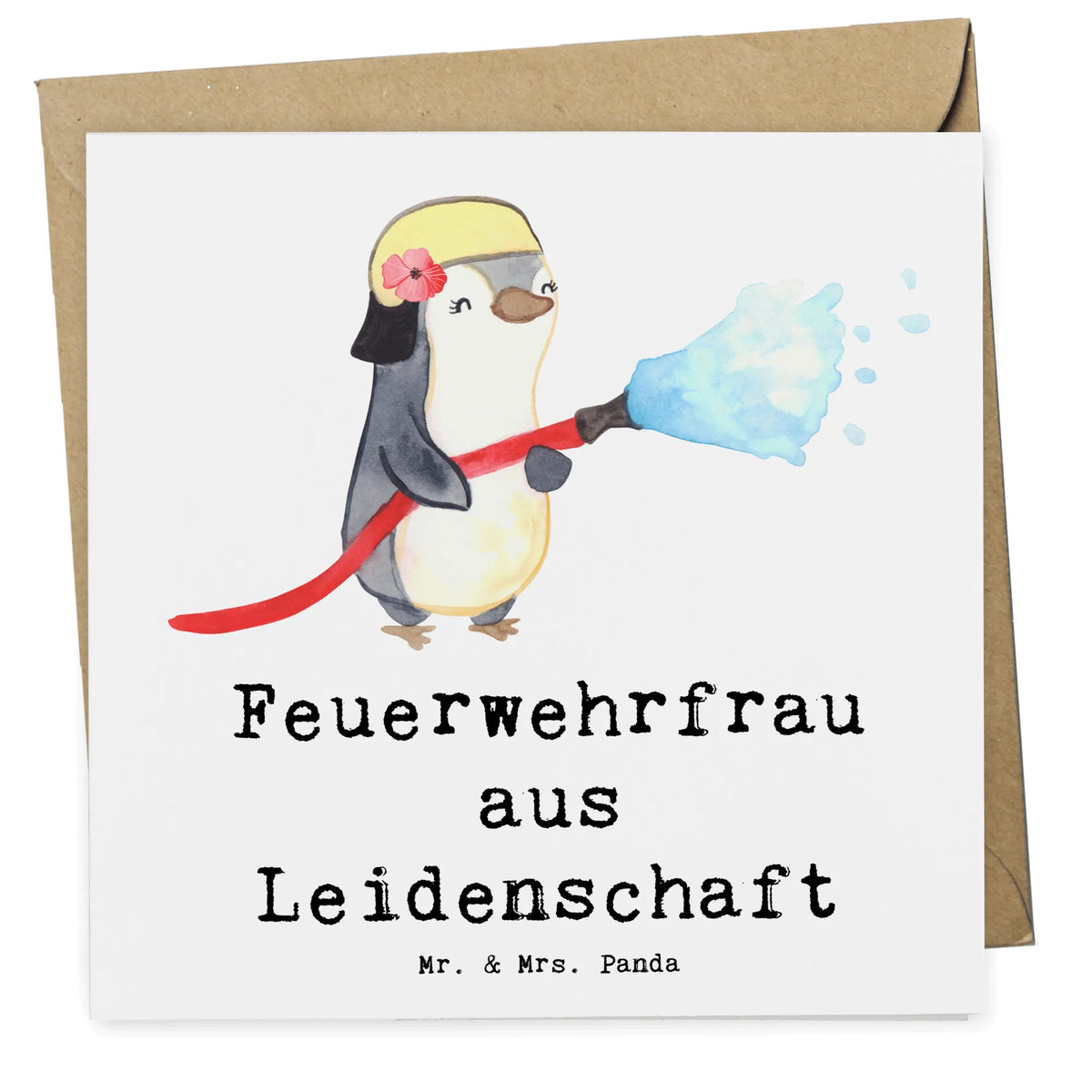 Deluxe Karte Feuerwehrfrau Leidenschaft doppelkarte, Glückwunschkarte, faltkarte, anlasskarte, Grußkarte, Klappkarte, Geschenk, Schenken, Jubiläum, Danke, Dankeschön, Beruf, Ausbildung, Abschied, Rente, Kollege, Kollegin, Arbeitskollege, Mitarbeiter, Firma, Freiwillige Feuerwehr, Feuerwehrfrau, Feuerwehrhauptfrau, Brandschutz, Feuerwehr