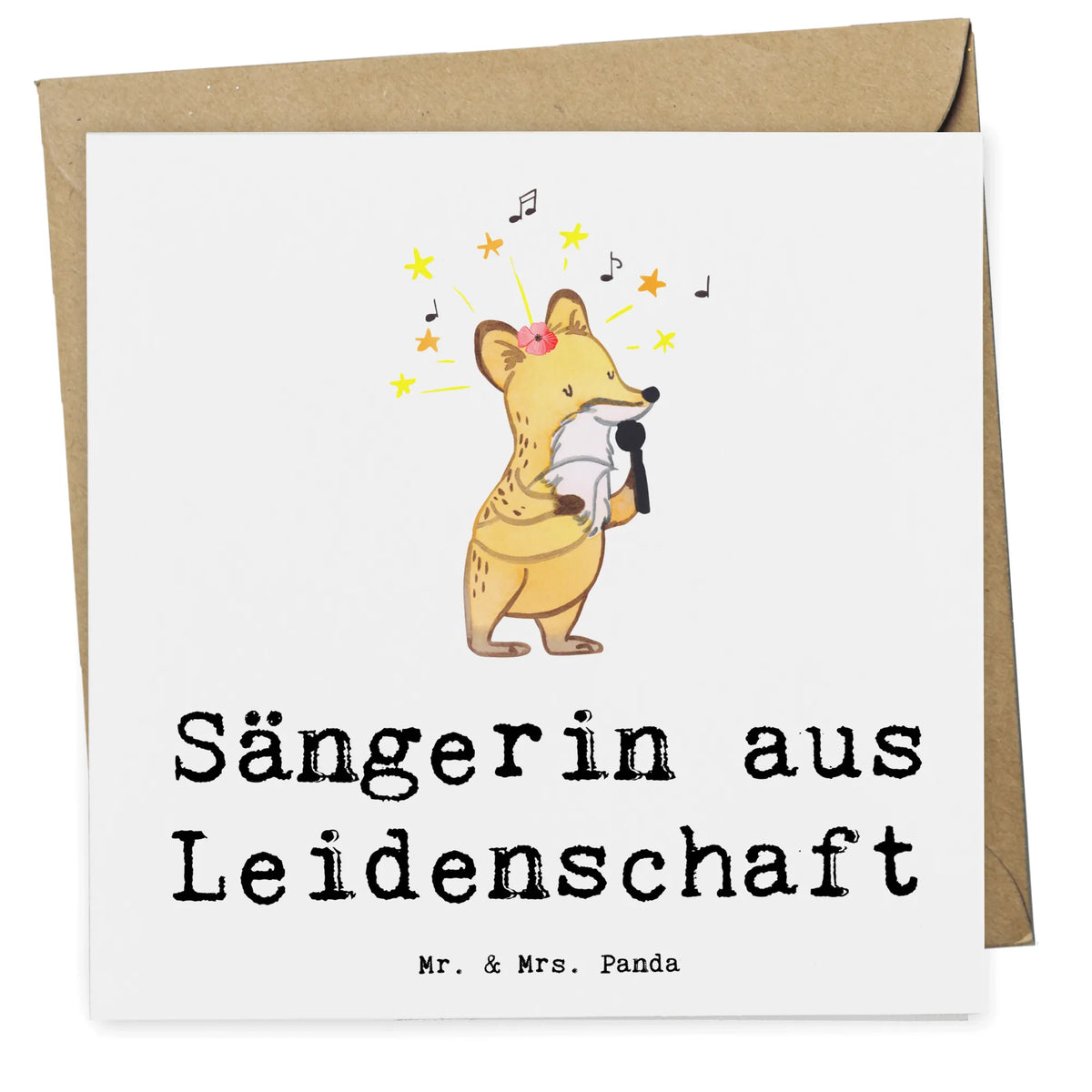 Deluxe Karte Sängerin Leidenschaft