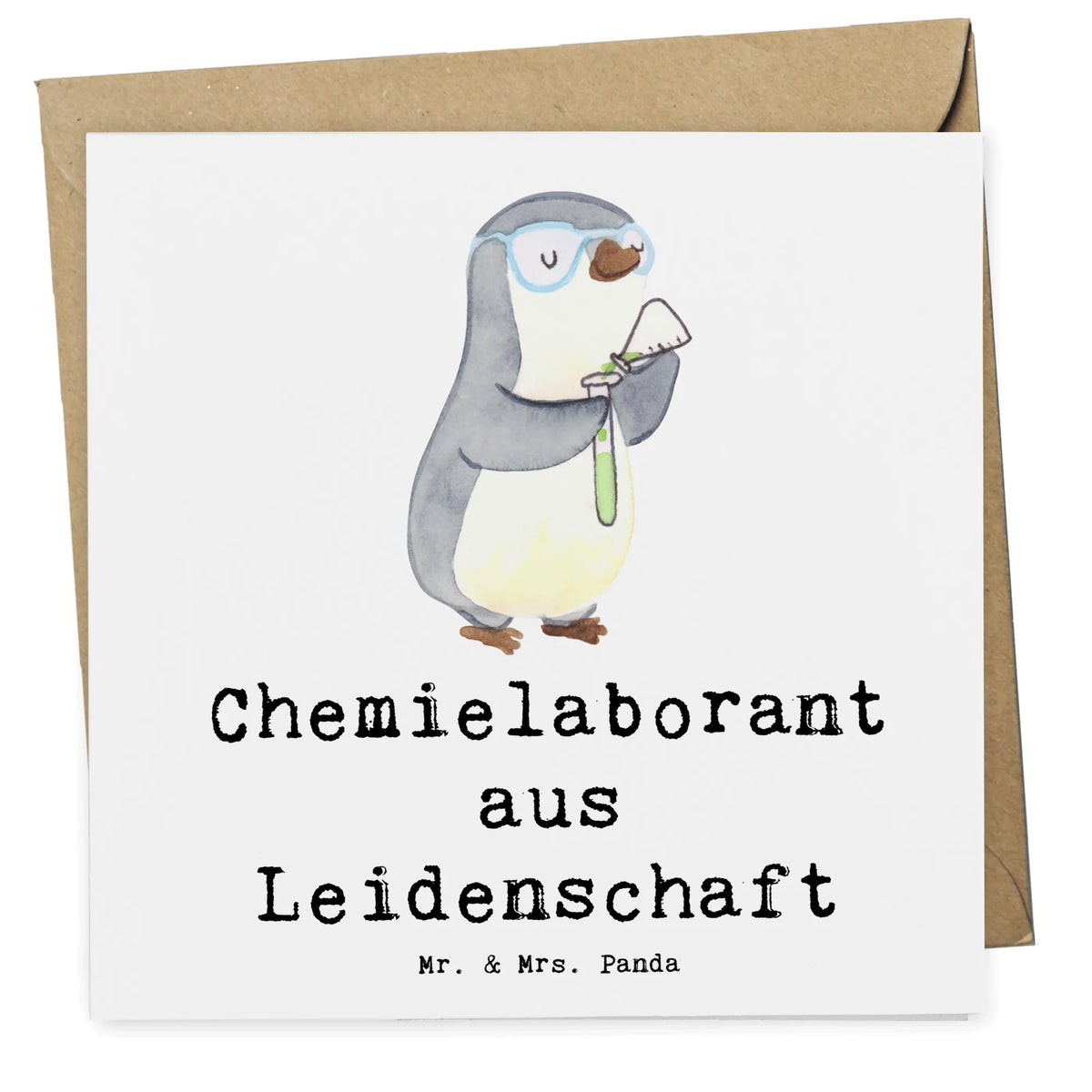 Deluxe Karte Chemielaborant Leidenschaft