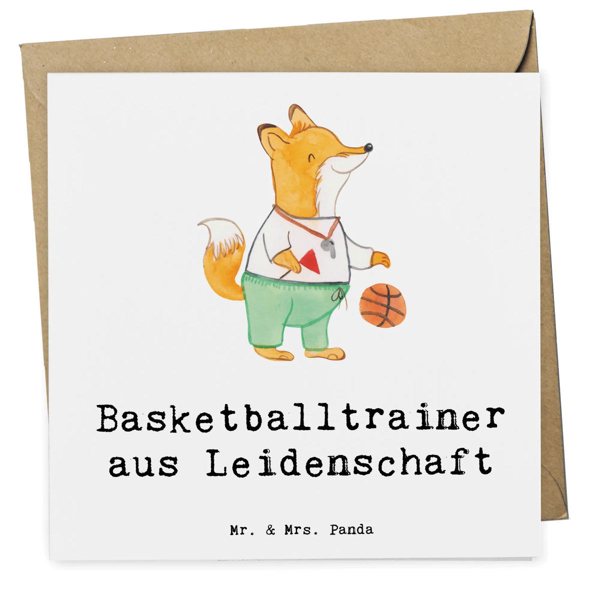 Deluxe Karte Basketballtrainer Leidenschaft