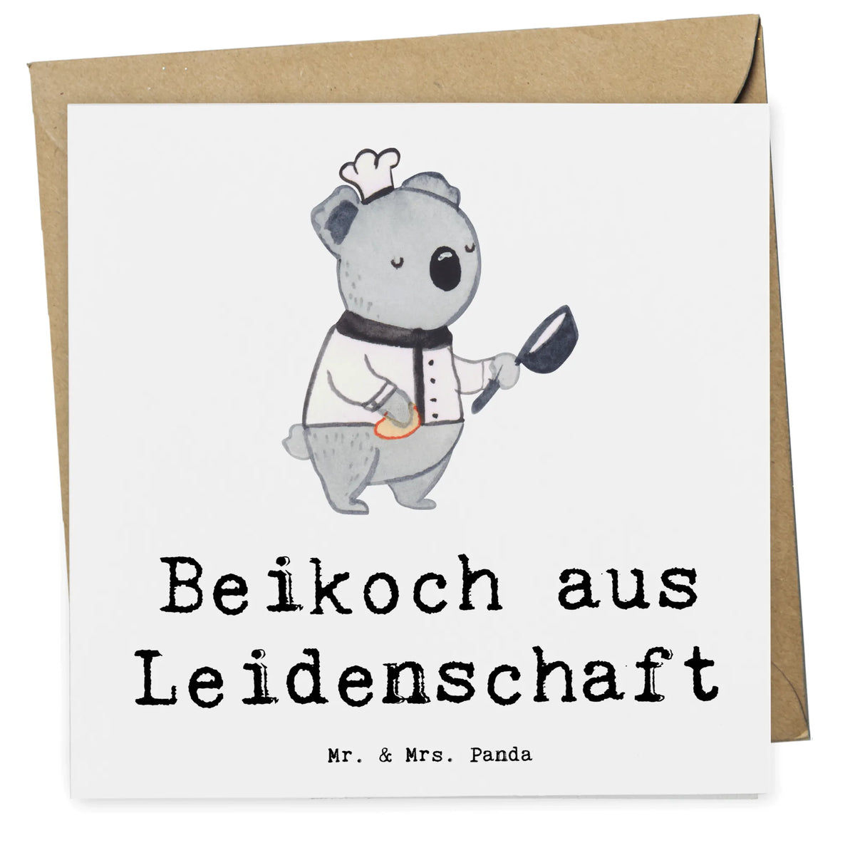 Deluxe Karte Beikoch Leidenschaft faltkarte, Klappkarte, Grußkarte, anlasskarte, doppelkarte, Glückwunschkarte, Geschenk, Schenken, Jubiläum, Danke, Dankeschön, Beruf, Ausbildung, Abschied, Rente, Kollege, Kollegin, Arbeitskollege, Mitarbeiter, Firma, Hilfskoch, Jungkoch, Koch, Gastronomie, Beikoch, Küchenhilfe, Restaurant, Spülhilfe