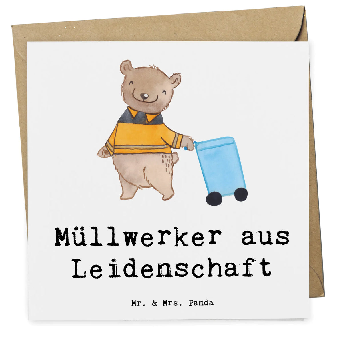Deluxe Karte Müllwerker Leidenschaft