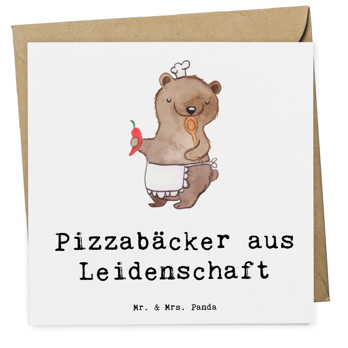 Deluxe Karte Pizzabäcker Leidenschaft