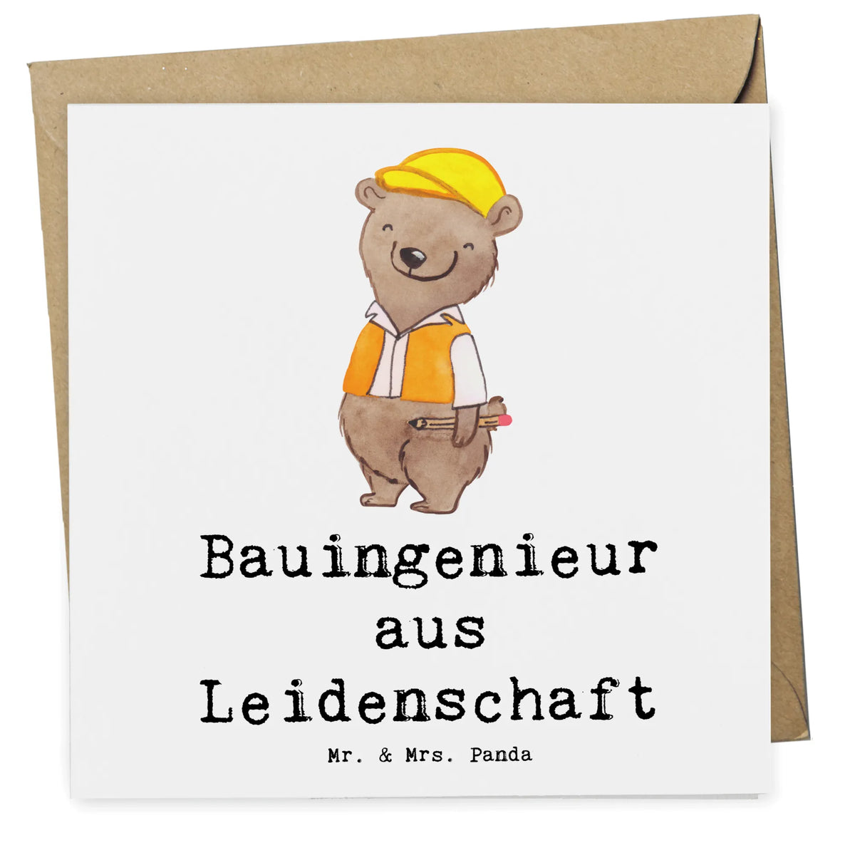 Deluxe Karte Bauingenieur Leidenschaft