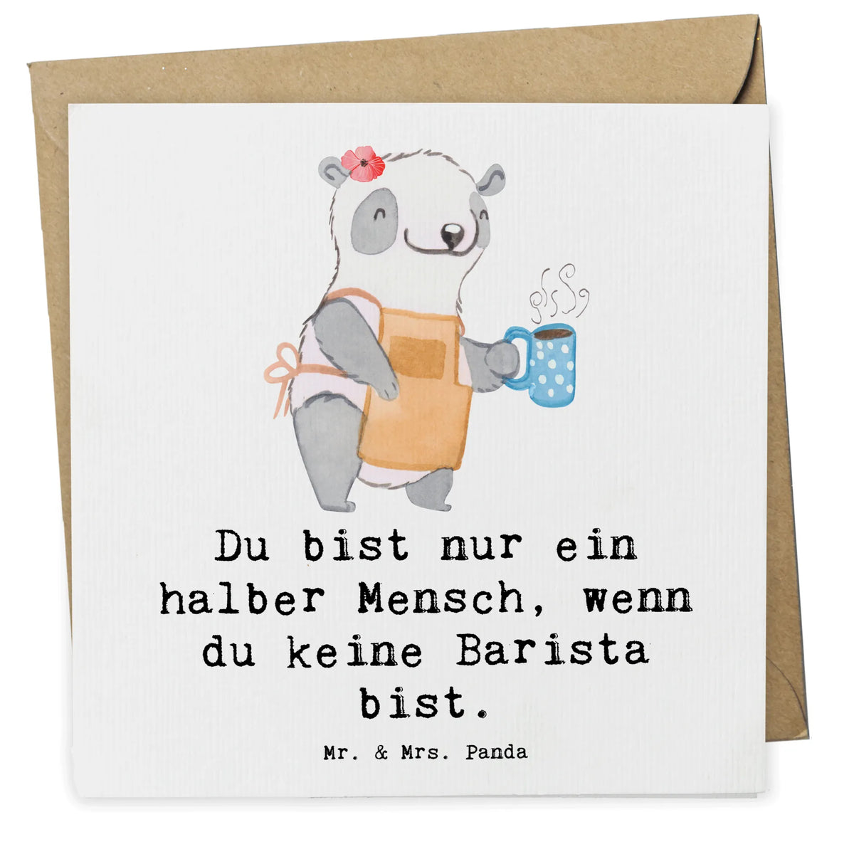 Deluxe Karte Barista Herz anlasskarte, doppelkarte, Klappkarte, faltkarte, Glückwunschkarte, Grußkarte, Kollegin, Rente, Arbeitskollege, Ausbildung, Mitarbeiter, Abschied, Firma, Kollege, Jubiläum, Dankeschön, Beruf, Danke, Schenken, Geschenk, Barista, Eröffnung Cafe, Kaffee