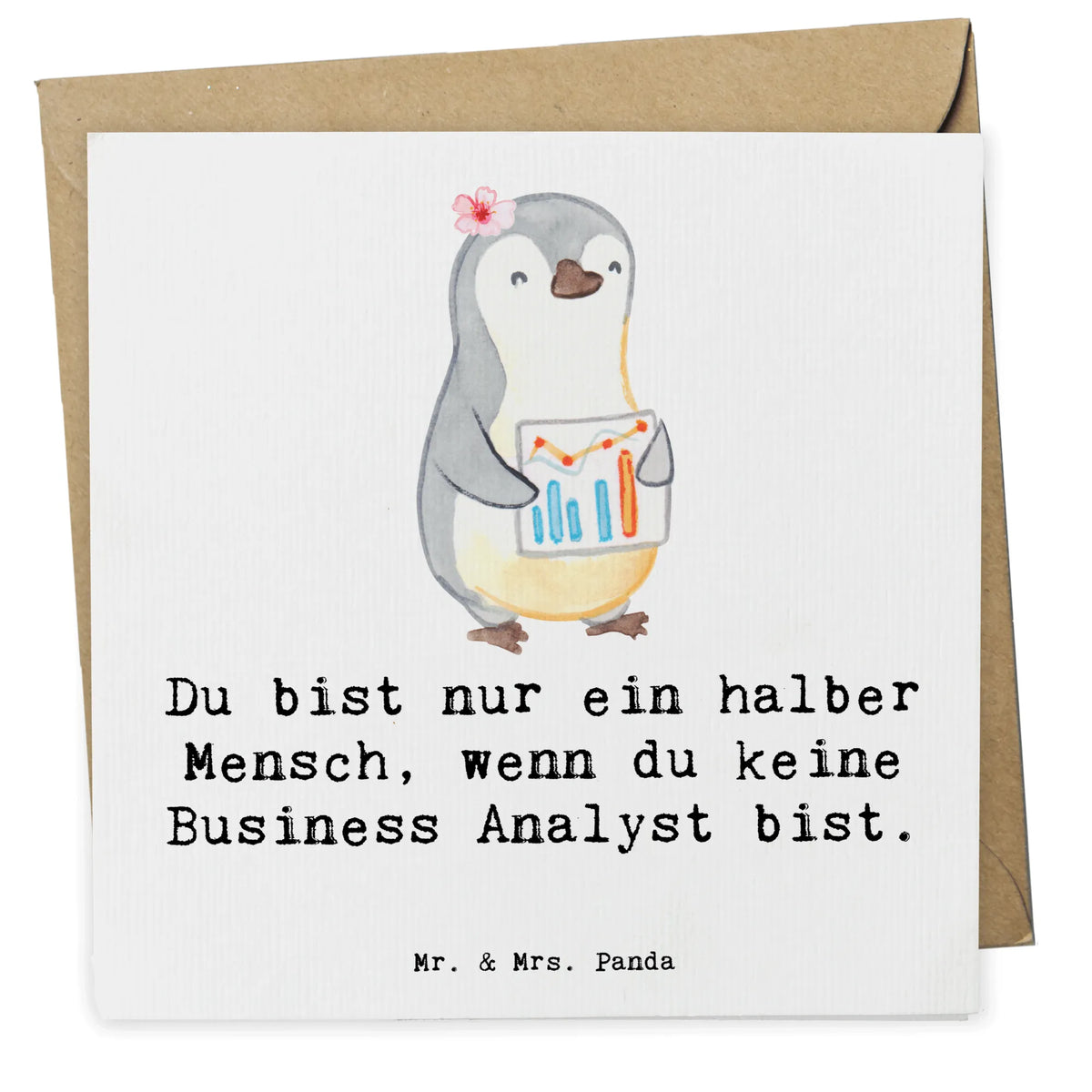 Deluxe Card Business Analyst heart gift, sayings, gift idea, best, farewell gift, passing exam, anniversary, retirement, promotion, job start, profession