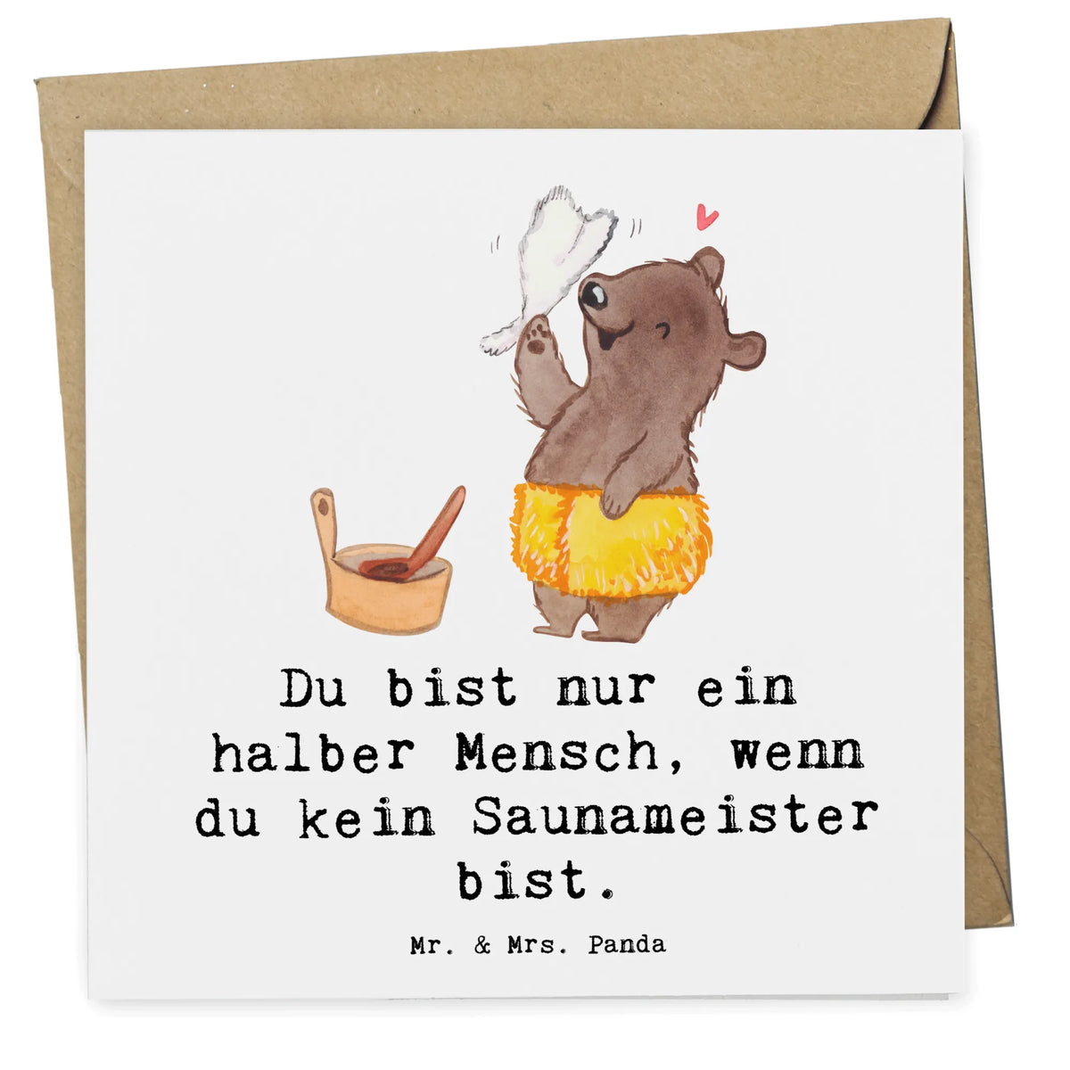 Deluxe Karte Saunameister Herz