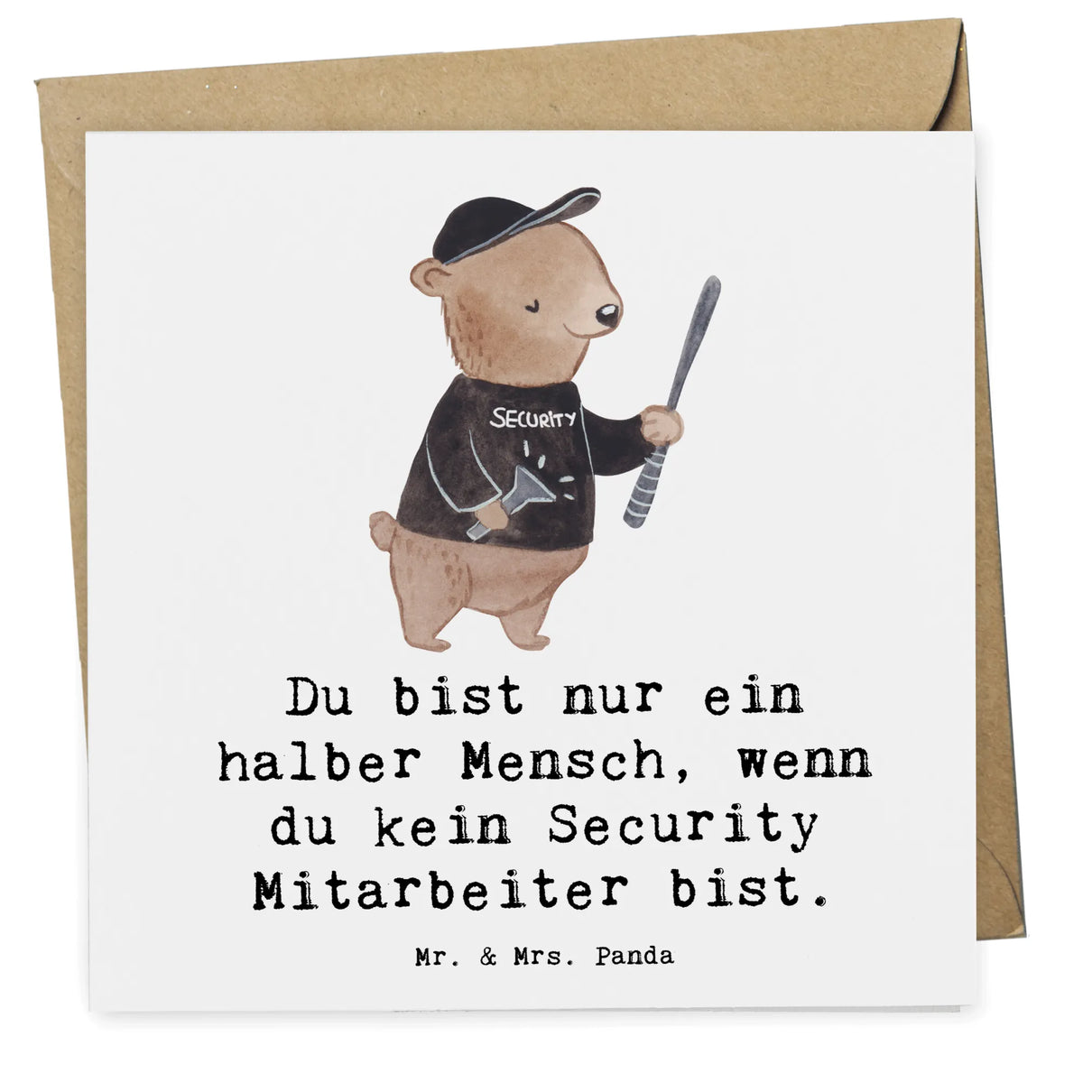 Deluxe Card Security Guard Heart gift, sayings, gift idea, best, farewell gift, passing exam, anniversary, retirement, promotion, job start, profession