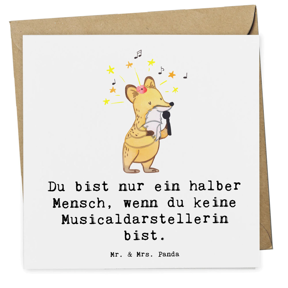 Deluxe Karte Musicaldarstellerin Herz