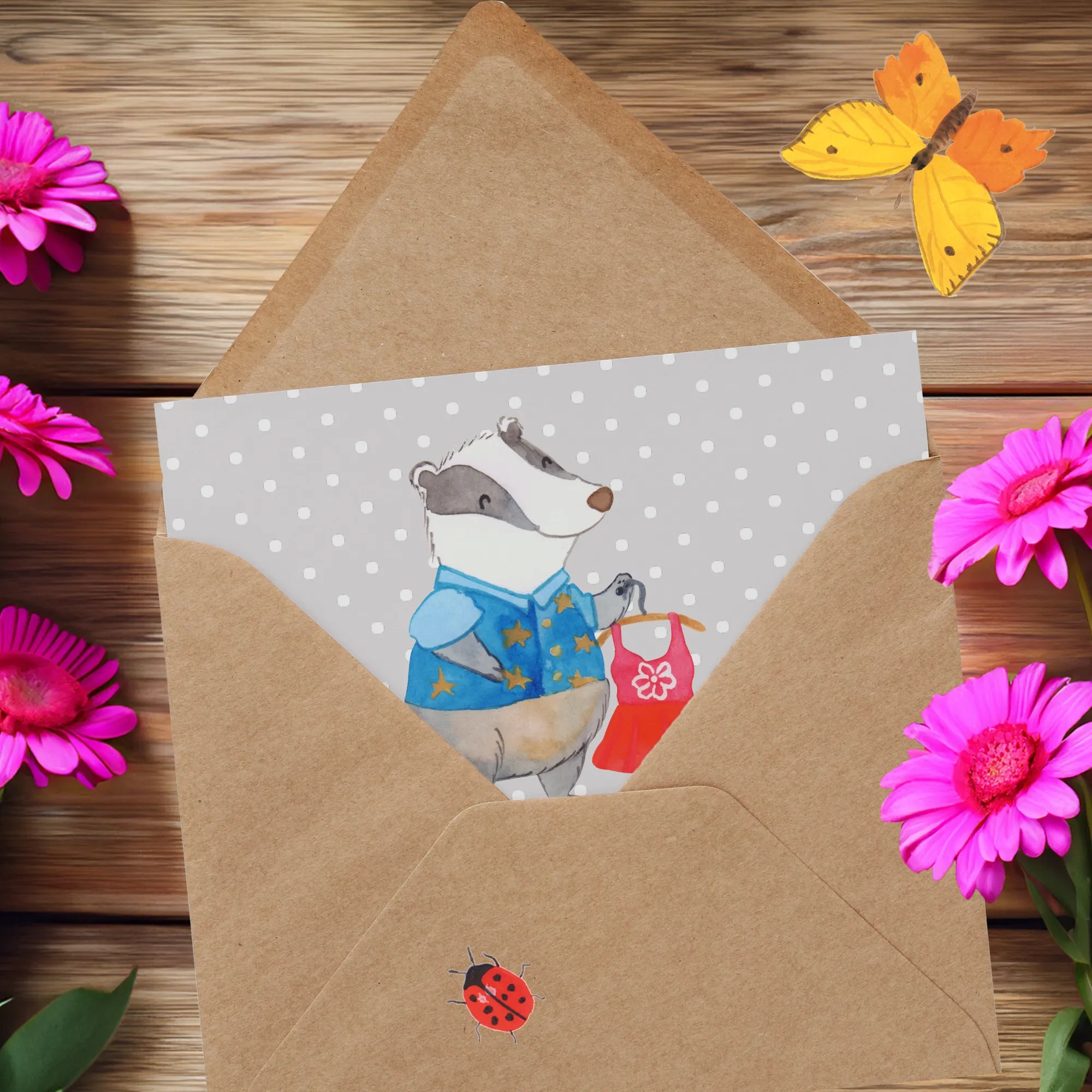 Deluxe Card Fashion saleswoman heart