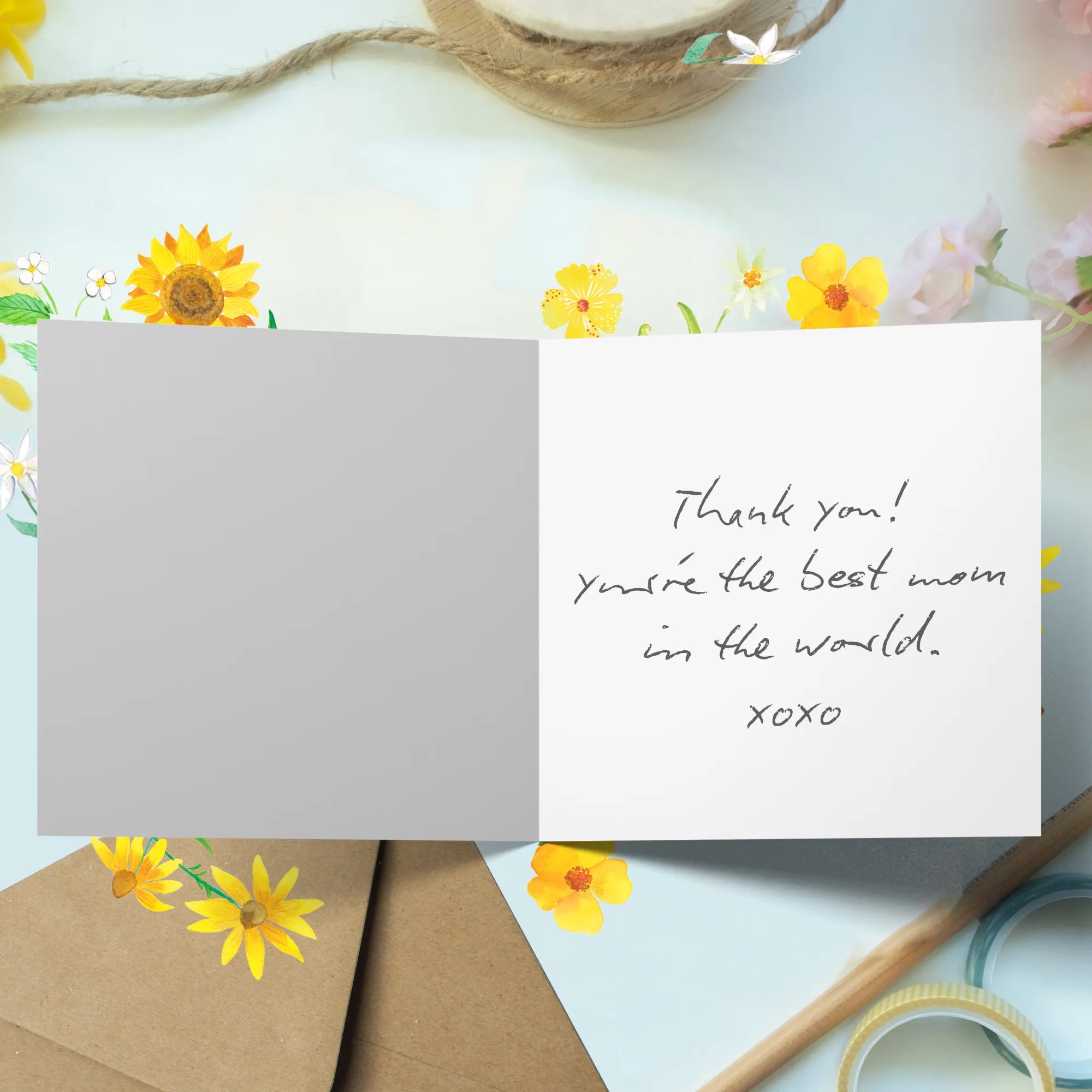 Deluxe Card Fashion saleswoman heart