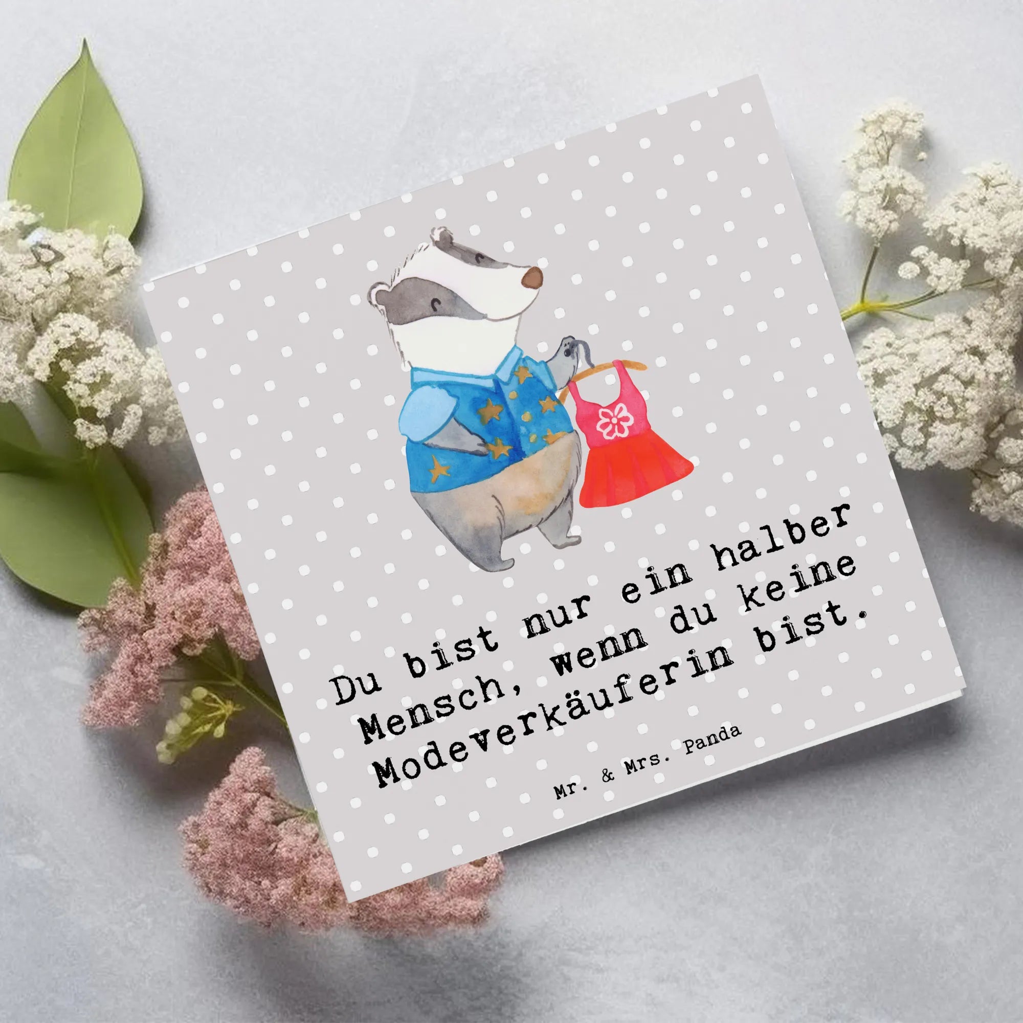 Deluxe Card Fashion saleswoman heart