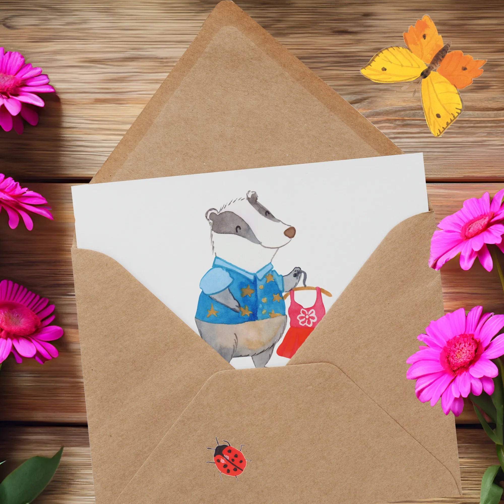 Deluxe Card Fashion saleswoman heart