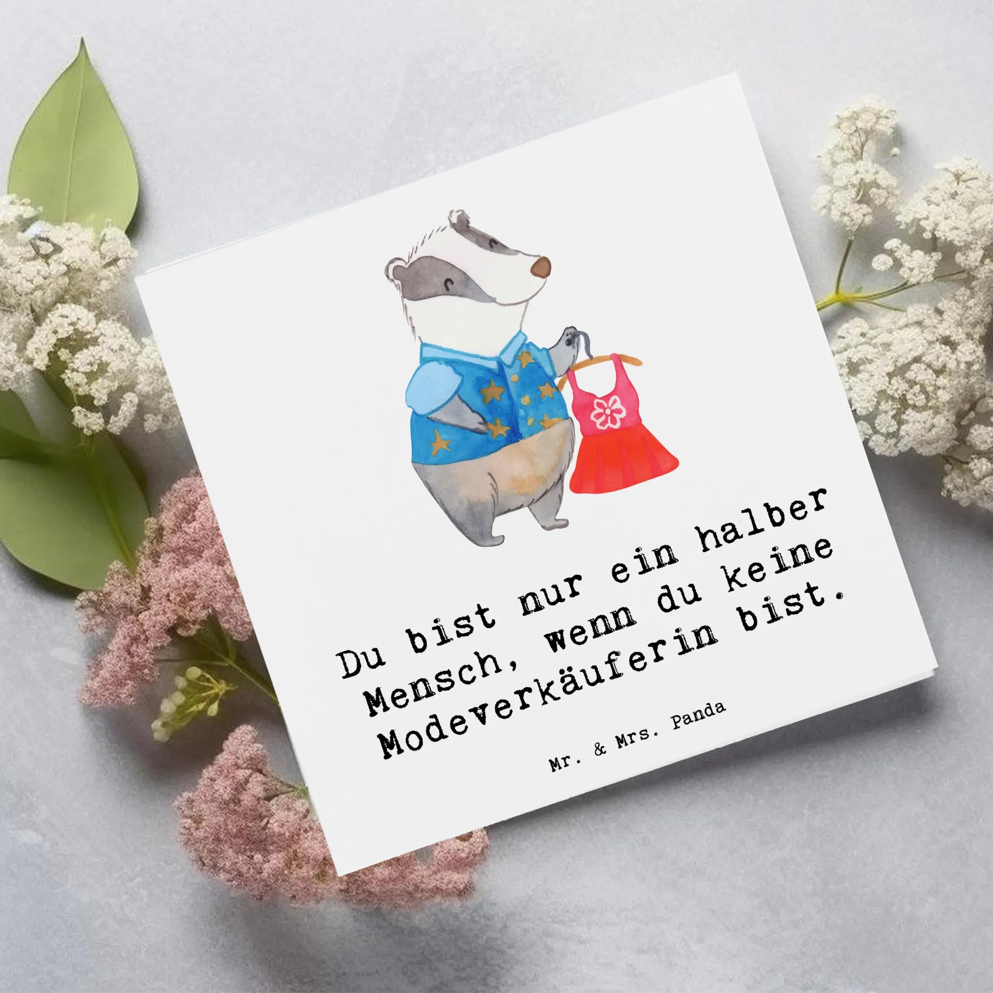 Deluxe Card Fashion saleswoman heart