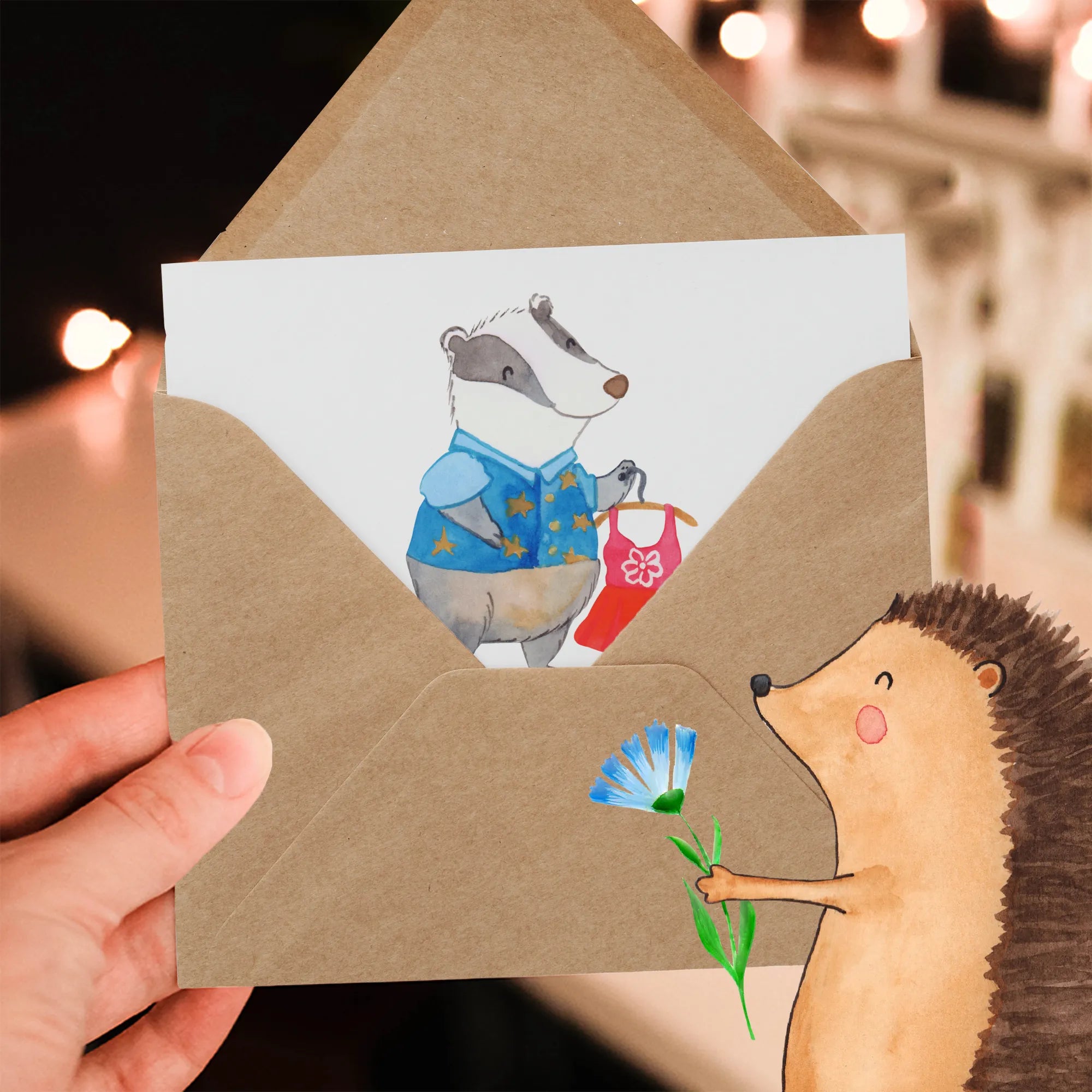 Deluxe Card Fashion saleswoman heart