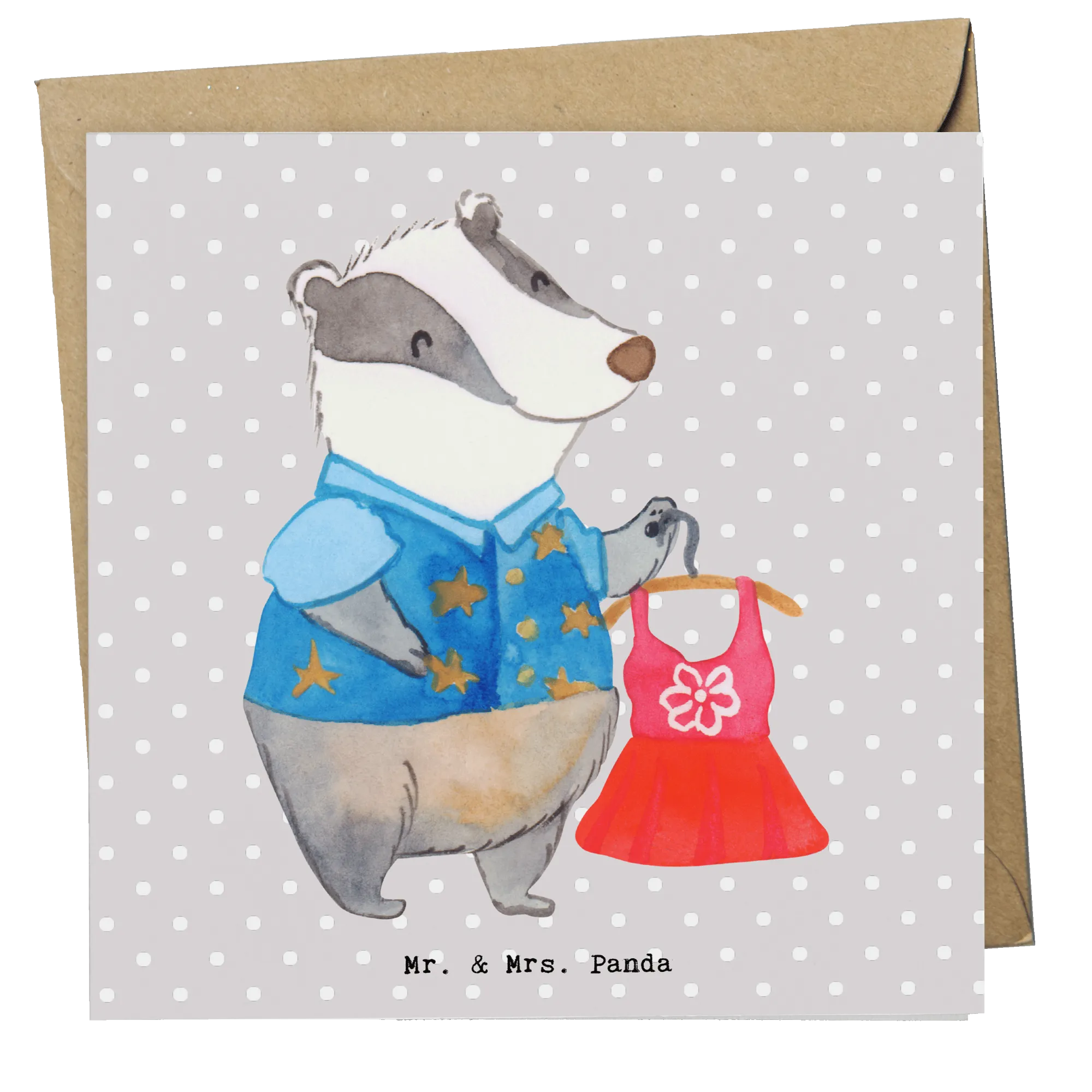 Deluxe Card Fashion saleswoman heart